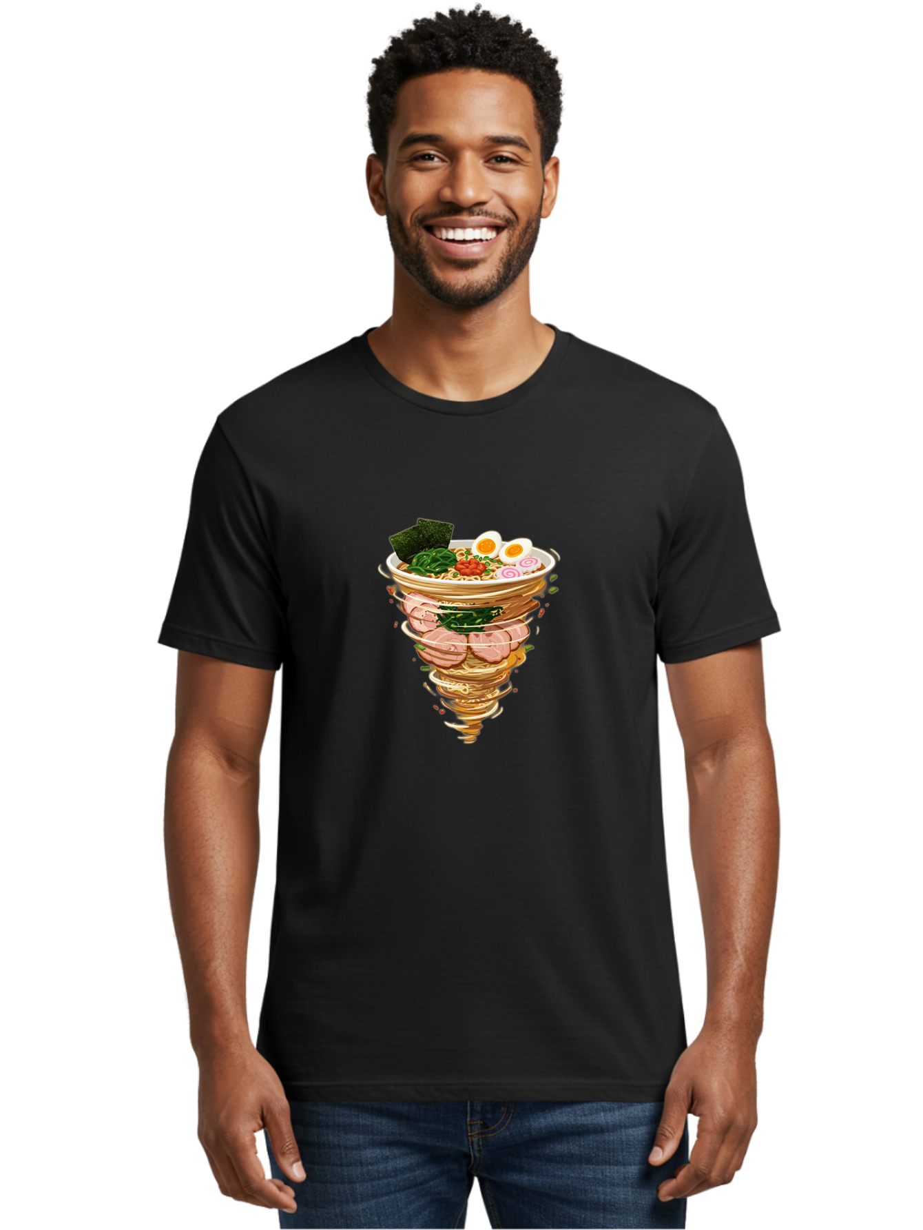 Ramen-Noodle-Swirl-1 Men'S Graphic Tee, 100% Cotton, Comfortable Casual Summer Wear, Machine Washable, Vintage Camera, Old Camera, Antique Camera, Black Camera, Classic Photography, Photography Equipment, Nostalgic Device, Film Camera, Ban280