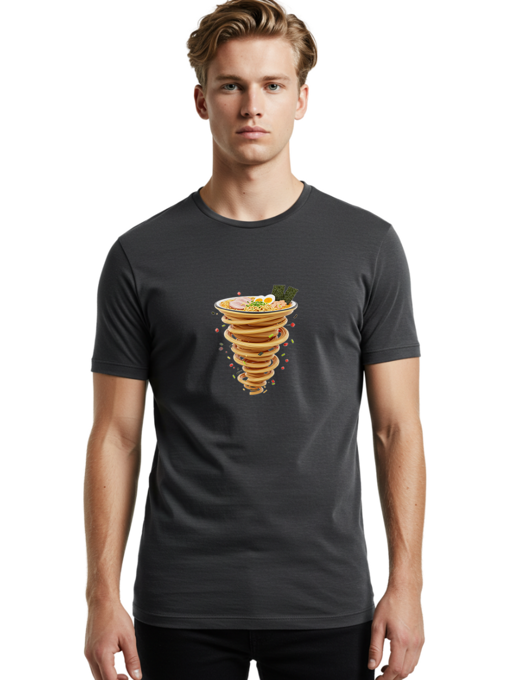 Ramen-Noodle-Tornado-1 Men'S Graphic Tee, 100% Cotton, Comfortable Casual Summer Wear, Machine Washable, Vintage Camera, Old Camera, Antique Camera, Black Camera, Classic Photography, Photography Equipment, Nostalgic Device, Film Camera, Ban282