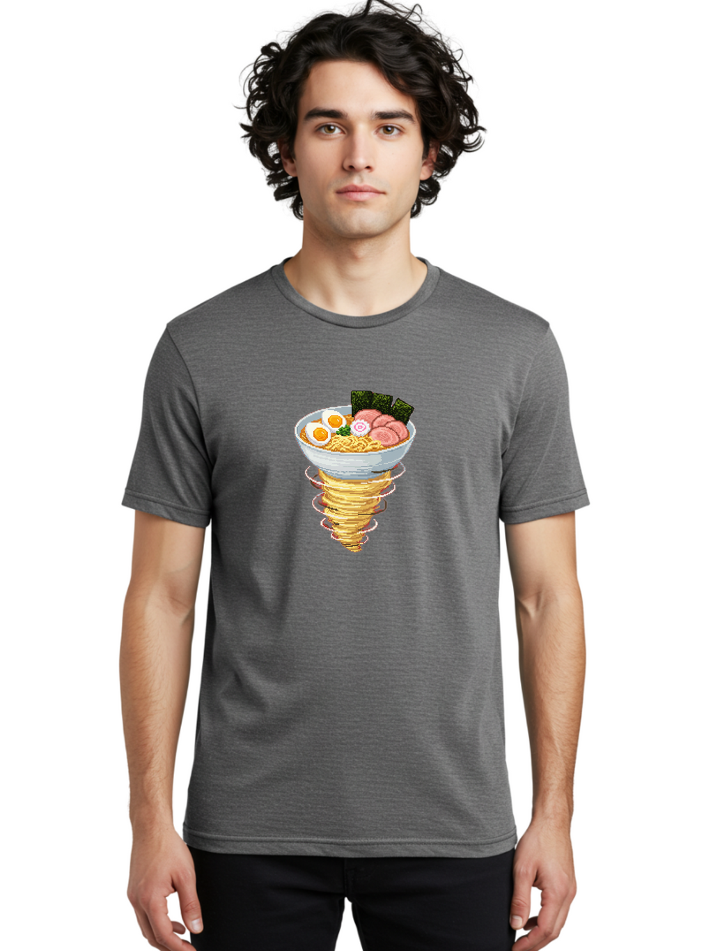 Ramen-Noodle-Tornado Men'S Graphic Tee, 100% Cotton, Comfortable Casual Summer Wear, Machine Washable, Vintage Camera, Old Camera, Antique Camera, Black Camera, Classic Photography, Photography Equipment, Nostalgic Device, Film Camera, Ban283