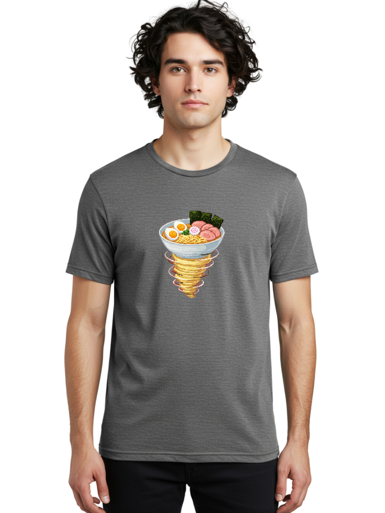 Ramen-Noodle-Tornado Men'S Graphic Tee, 100% Cotton, Comfortable Casual Summer Wear, Machine Washable, Vintage Camera, Old Camera, Antique Camera, Black Camera, Classic Photography, Photography Equipment, Nostalgic Device, Film Camera, Ban283