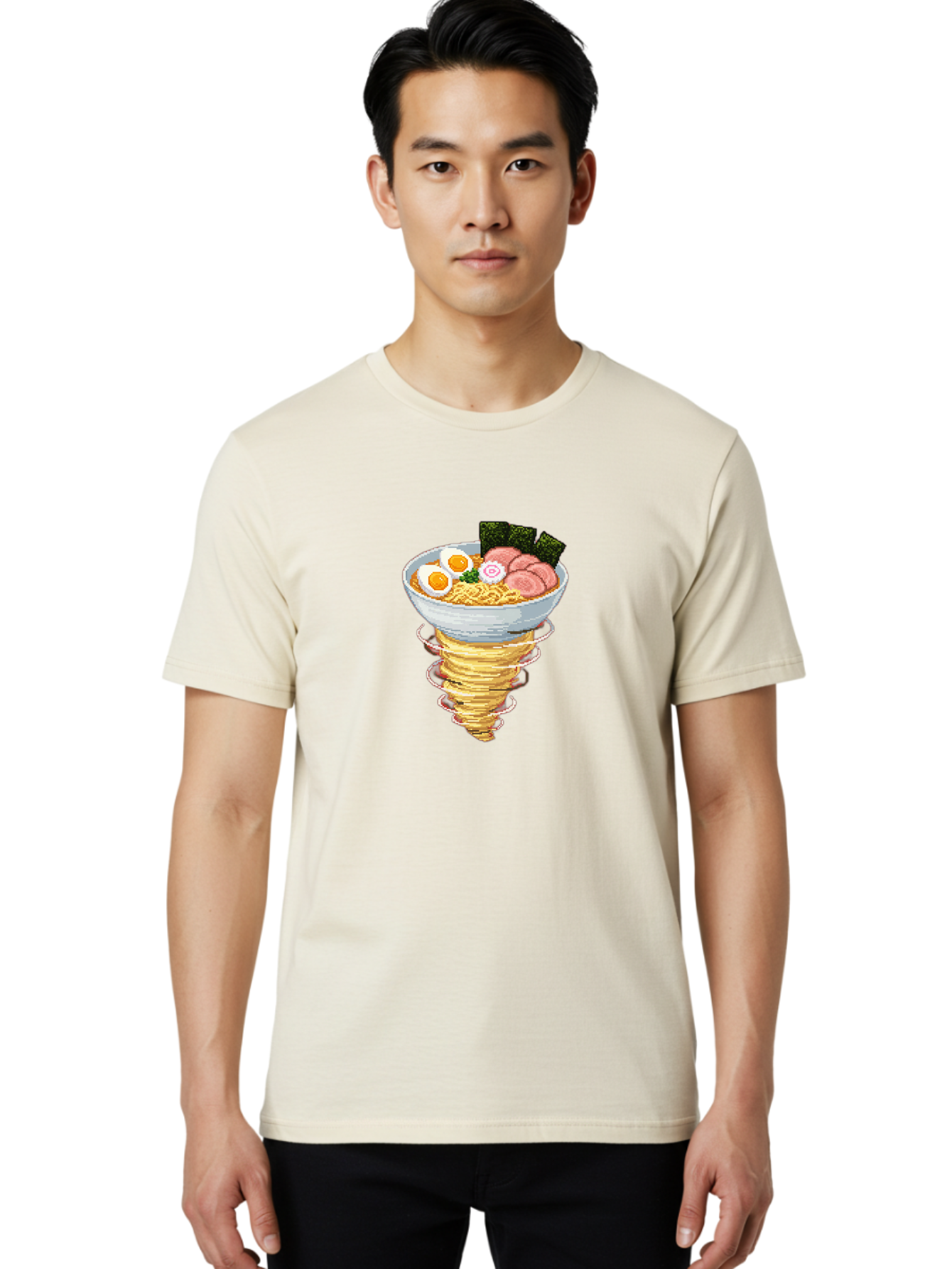 Ramen-Noodle-Tornado Men'S Graphic Tee, 100% Cotton, Comfortable Casual Summer Wear, Machine Washable, Vintage Camera, Old Camera, Antique Camera, Black Camera, Classic Photography, Photography Equipment, Nostalgic Device, Film Camera, Ban283