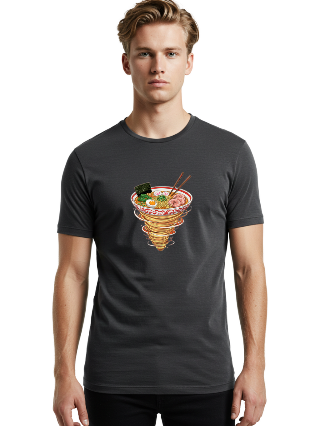 Ramen-Noodle-Vortex Men'S Graphic Tee, 100% Cotton, Comfortable Casual Summer Wear, Machine Washable, Vintage Camera, Old Camera, Antique Camera, Black Camera, Classic Photography, Photography Equipment, Nostalgic Device, Film Camera, Ban284