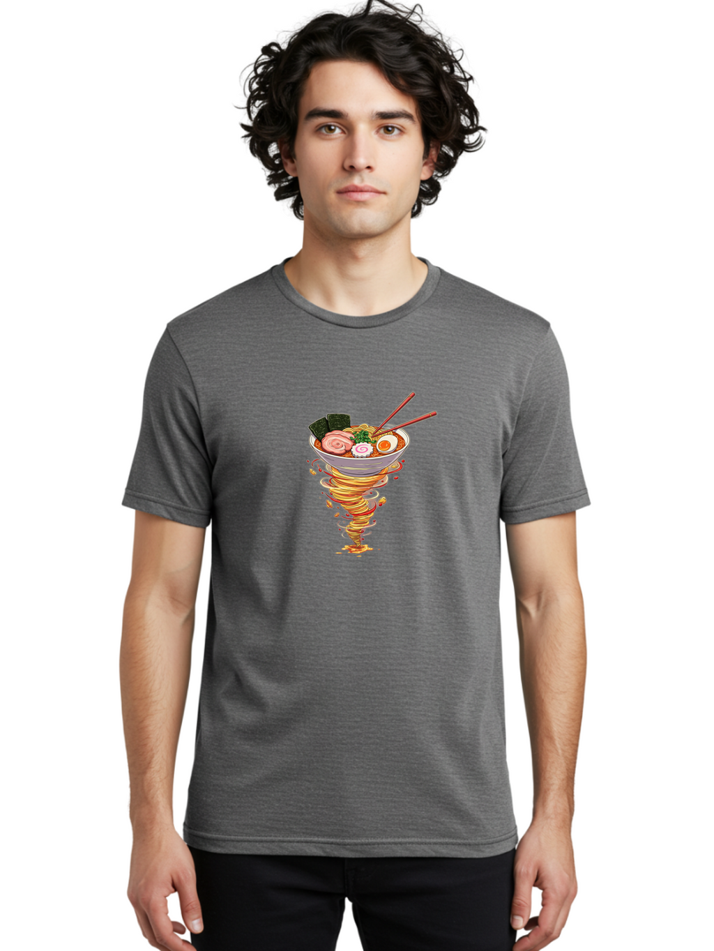 Ramen-Tornado-1 Men'S Graphic Tee, 100% Cotton, Comfortable Casual Summer Wear, Machine Washable, Vintage Camera, Old Camera, Antique Camera, Black Camera, Classic Photography, Photography Equipment, Nostalgic Device, Film Camera, Camera Art Ban286
