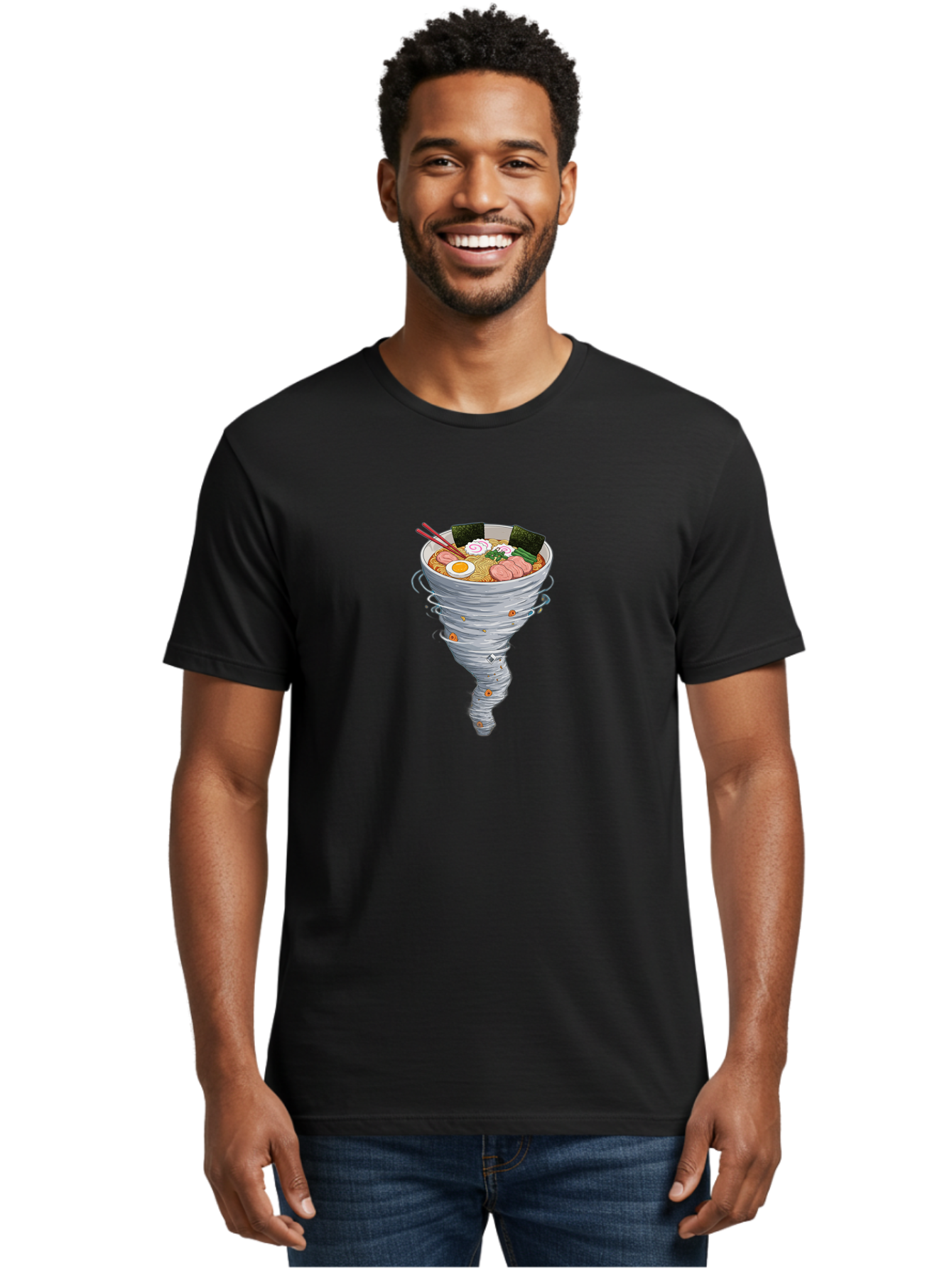 Ramen-Tornado-3 Men'S Graphic Tee, 100% Cotton, Comfortable Casual Summer Wear, Machine Washable, Vintage Camera, Old Camera, Antique Camera, Black Camera, Classic Photography, Photography Equipment, Nostalgic Device, Film Camera, Camera Art Ban288