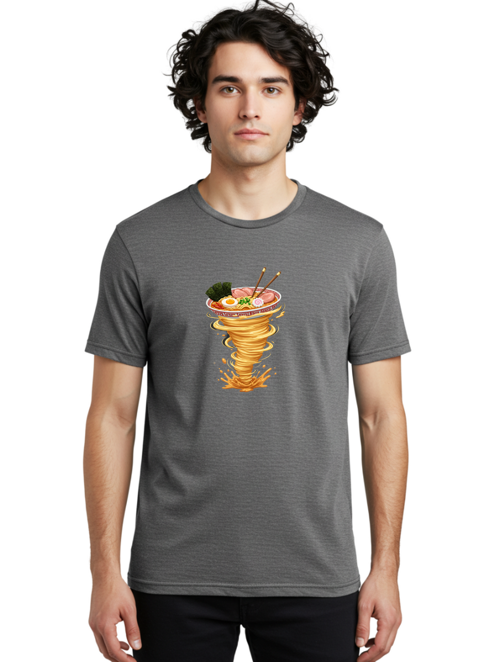Ramen-Tornado Men'S Graphic Tee, 100% Cotton, Comfortable Casual Summer Wear, Machine Washable, Vintage Camera, Old Camera, Antique Camera, Black Camera, Classic Photography, Photography Equipment, Nostalgic Device, Film Camera, Camera Art Ban289