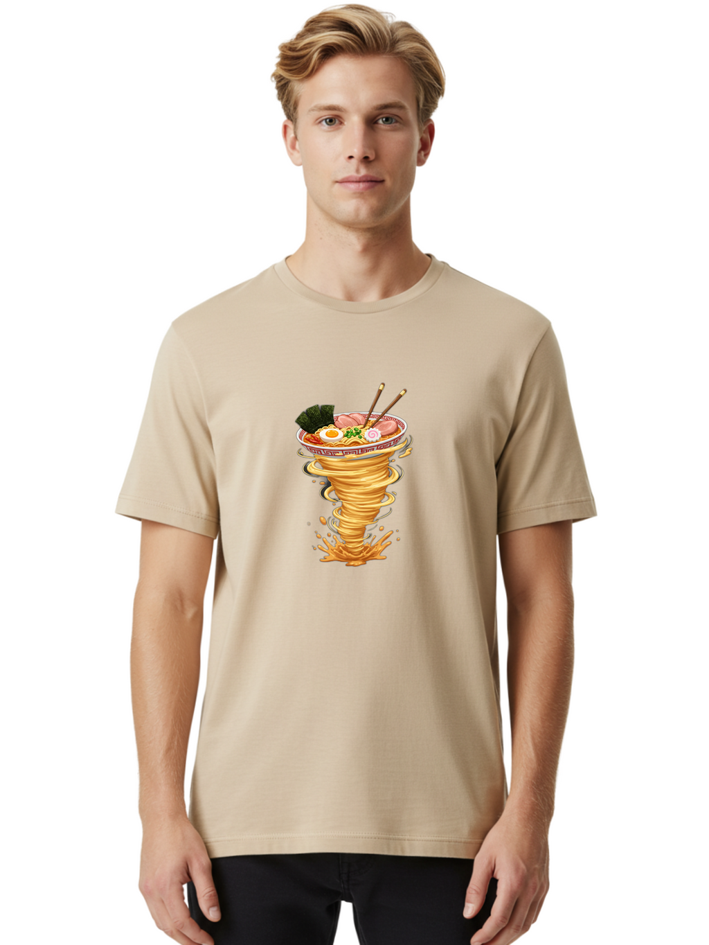 Ramen-Tornado Men'S Graphic Tee, 100% Cotton, Comfortable Casual Summer Wear, Machine Washable, Vintage Camera, Old Camera, Antique Camera, Black Camera, Classic Photography, Photography Equipment, Nostalgic Device, Film Camera, Camera Art Ban289