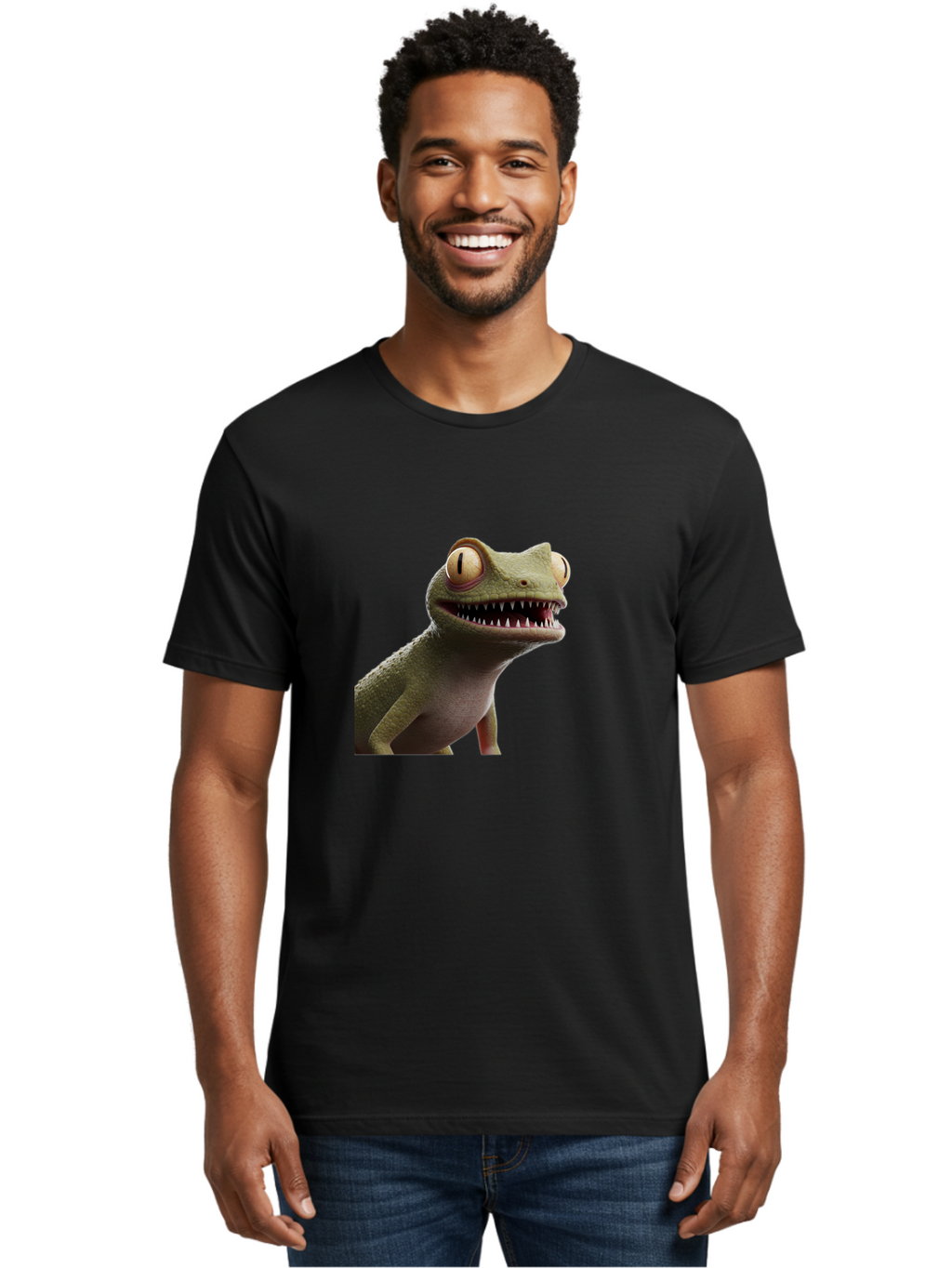 Rango-S-Lizard Men'S Graphic Tee, 100% Cotton, Comfortable Casual Summer Wear, Machine Washable, Vintage Camera, Old Camera, Antique Camera, Black Camera, Classic Photography, Photography Equipment, Nostalgic Device, Film Camera, Camera Art Ban291