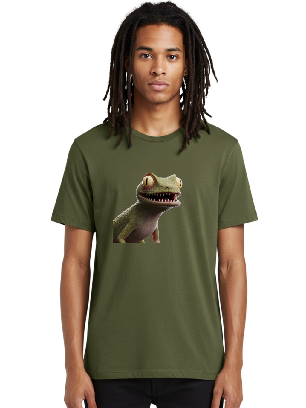 Rango-S-Lizard Men'S Graphic Tee, 100% Cotton, Comfortable Casual Summer Wear, Machine Washable, Vintage Camera, Old Camera, Antique Camera, Black Camera, Classic Photography, Photography Equipment, Nostalgic Device, Film Camera, Camera Art Ban291