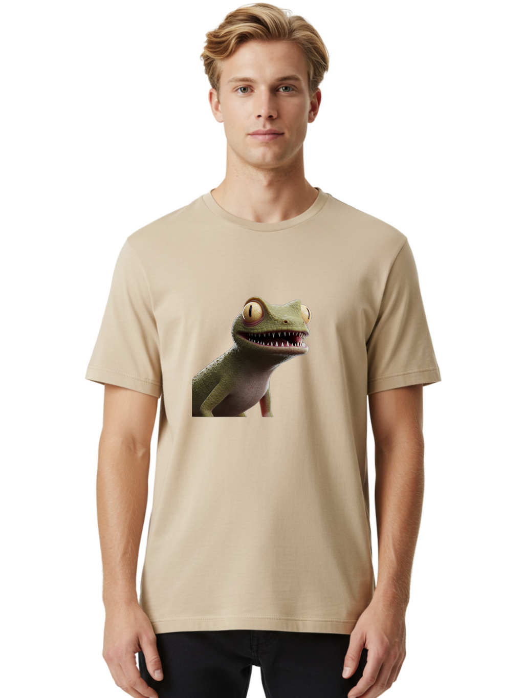 Rango-S-Lizard Men'S Graphic Tee, 100% Cotton, Comfortable Casual Summer Wear, Machine Washable, Vintage Camera, Old Camera, Antique Camera, Black Camera, Classic Photography, Photography Equipment, Nostalgic Device, Film Camera, Camera Art Ban291