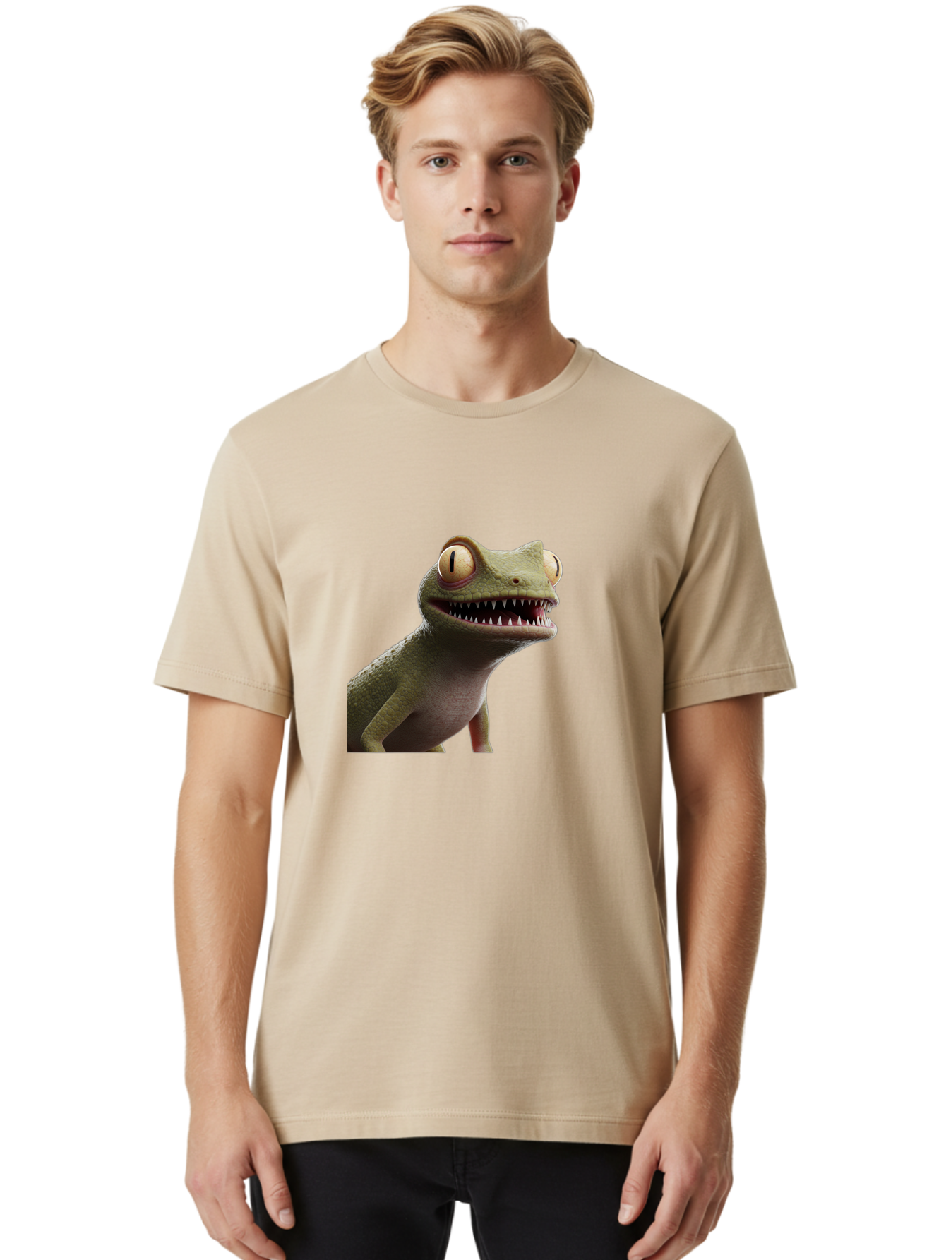 Rango-S-Lizard Men'S Graphic Tee, 100% Cotton, Comfortable Casual Summer Wear, Machine Washable, Vintage Camera, Old Camera, Antique Camera, Black Camera, Classic Photography, Photography Equipment, Nostalgic Device, Film Camera, Camera Art Ban291