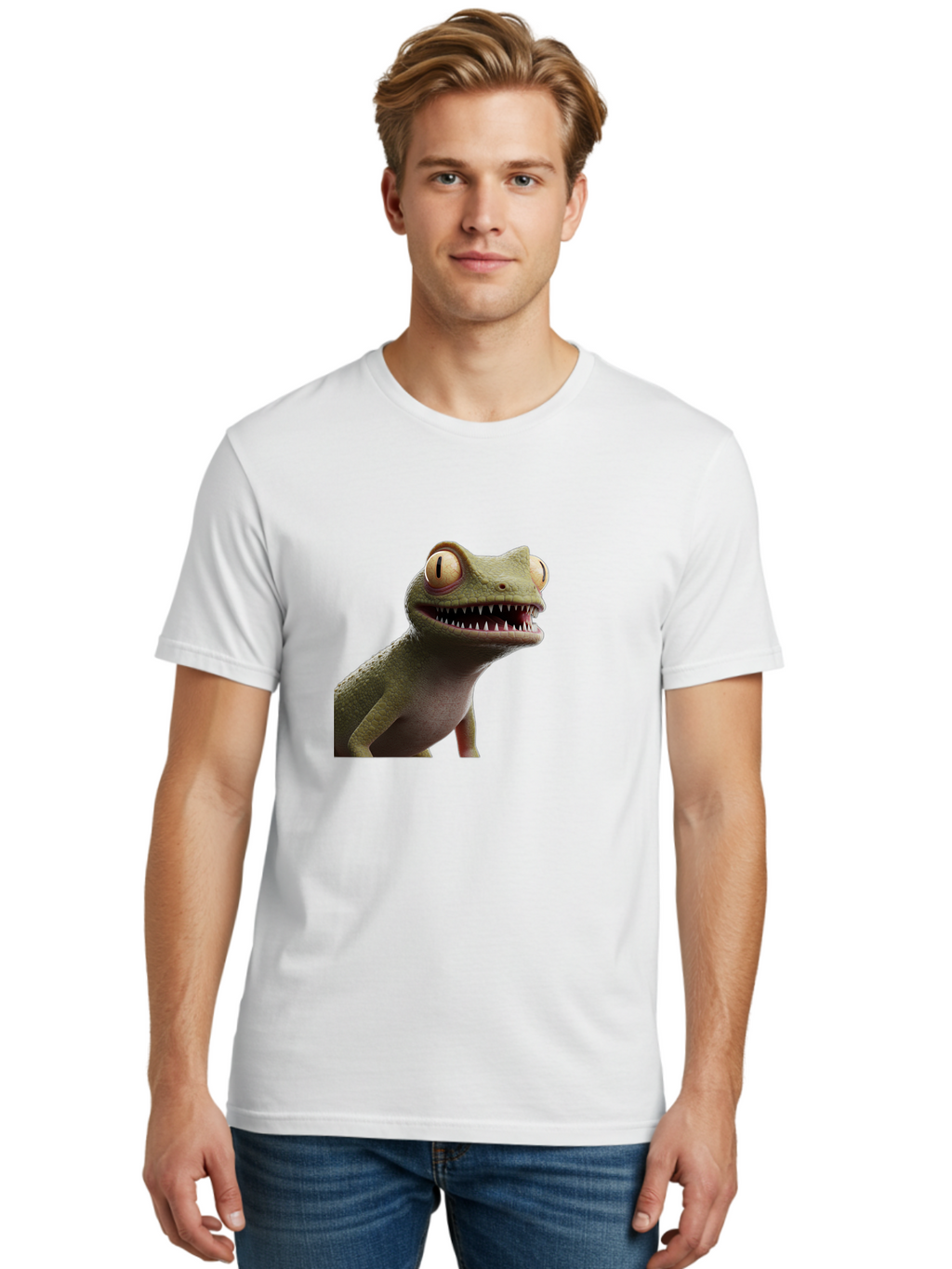 Rango-S-Lizard Men'S Graphic Tee, 100% Cotton, Comfortable Casual Summer Wear, Machine Washable, Vintage Camera, Old Camera, Antique Camera, Black Camera, Classic Photography, Photography Equipment, Nostalgic Device, Film Camera, Camera Art Ban291
