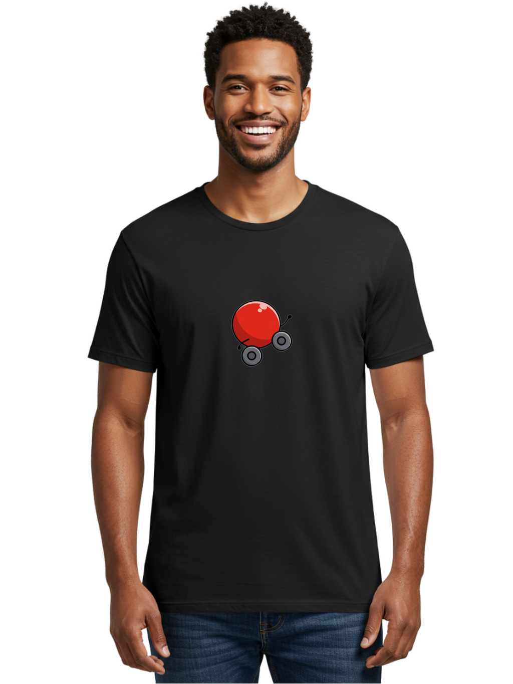 Red-Ball Men'S Graphic Tee, 100% Cotton, Comfortable Casual Summer Wear, Machine Washable, Vintage Camera, Old Camera, Antique Camera, Black Camera, Classic Photography, Photography Equipment, Nostalgic Device, Film Camera, Camera Art Ban296