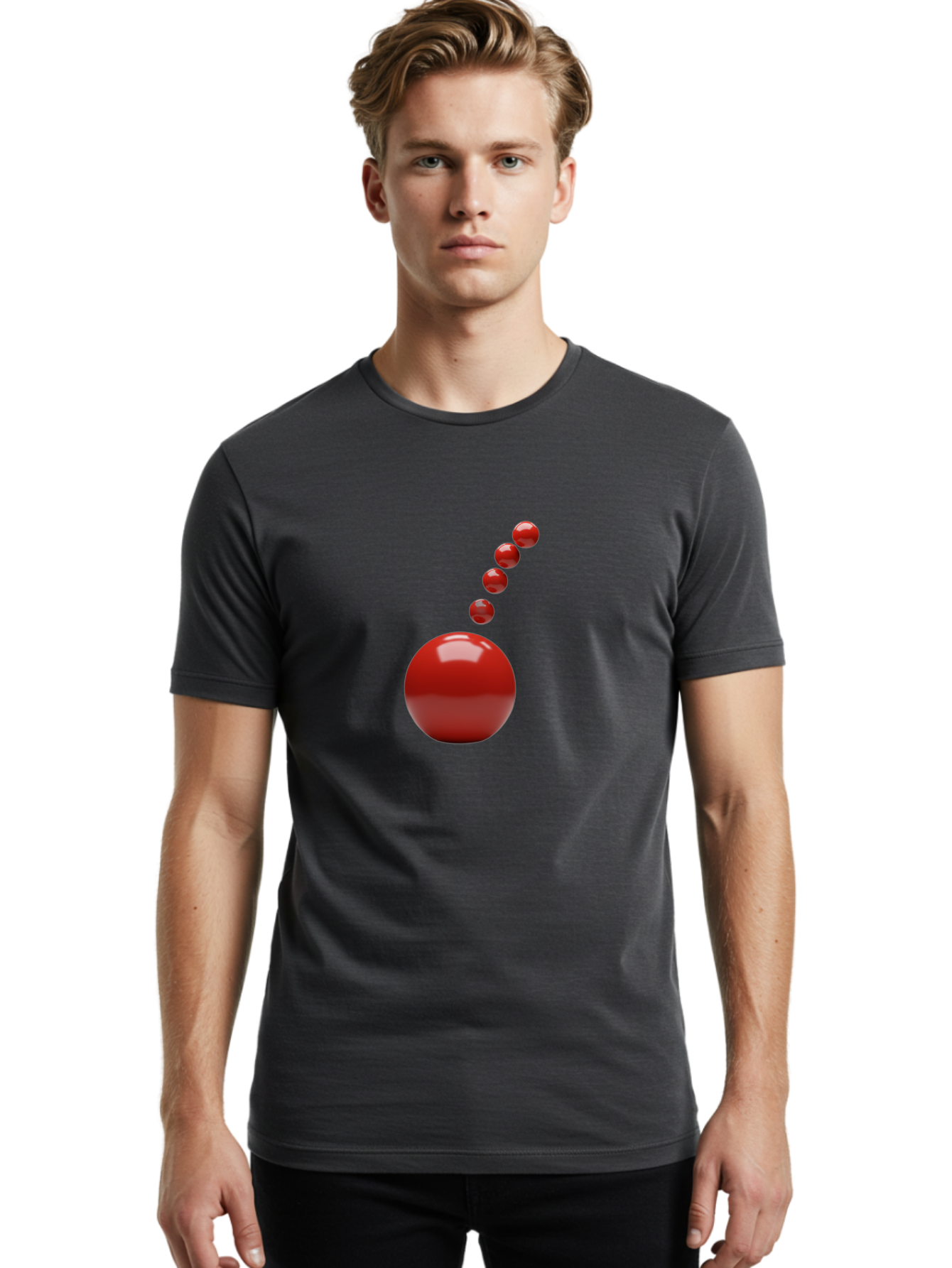 Red-Balls Men'S Graphic Tee, 100% Cotton, Comfortable Casual Summer Wear, Machine Washable, Vintage Camera, Old Camera, Antique Camera, Black Camera, Classic Photography, Photography Equipment, Nostalgic Device, Film Camera, Camera Art Ban297