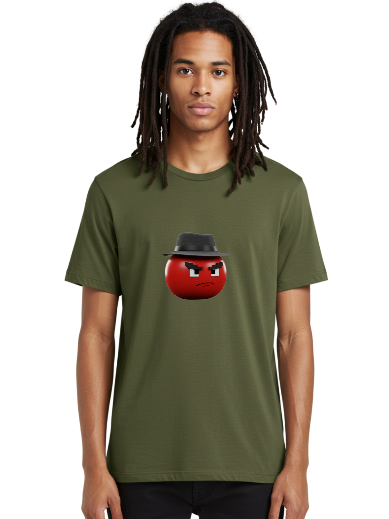 Red-Circle-With-Black-Hat Men'S Graphic Tee, 100% Cotton, Comfortable Casual Summer Wear, Machine Washable, Vintage Camera, Old Camera, Antique Camera, Black Camera, Classic Photography, Photography Equipment, Nostalgic Device, Film Camera, Ban299