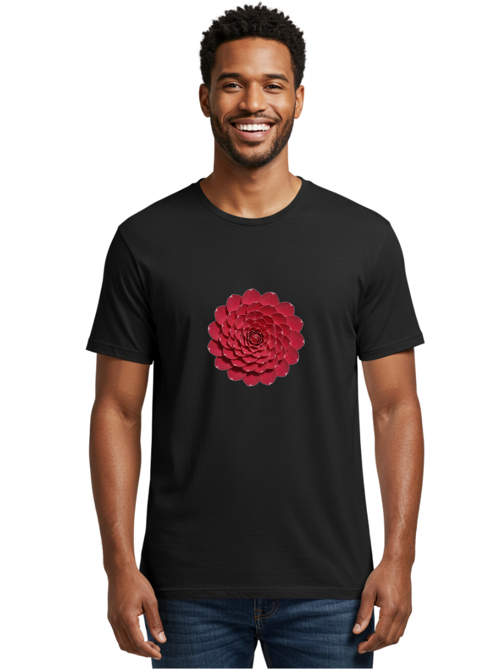 Red-Dahlia Men'S Graphic Tee, 100% Cotton, Comfortable Casual Summer Wear, Machine Washable, Vintage Camera, Old Camera, Antique Camera, Black Camera, Classic Photography, Photography Equipment, Nostalgic Device, Film Camera, Camera Art Ban300
