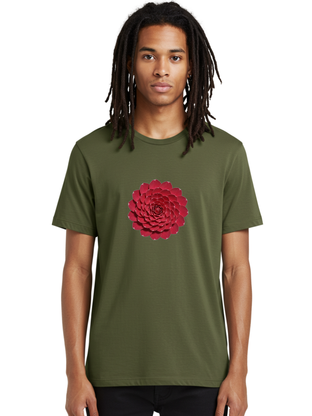Red-Dahlia Men'S Graphic Tee, 100% Cotton, Comfortable Casual Summer Wear, Machine Washable, Vintage Camera, Old Camera, Antique Camera, Black Camera, Classic Photography, Photography Equipment, Nostalgic Device, Film Camera, Camera Art Ban300