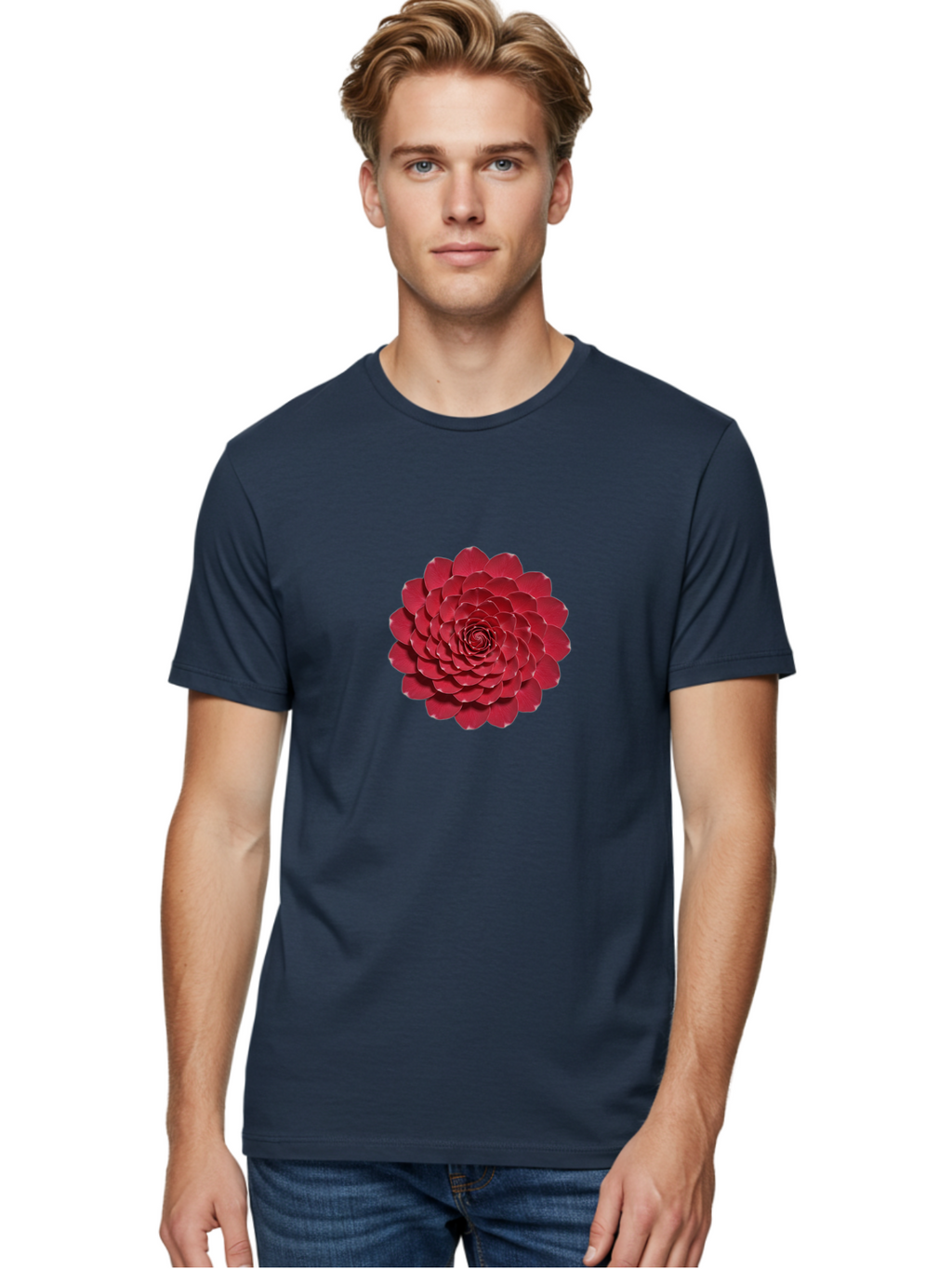 Red-Dahlia Men'S Graphic Tee, 100% Cotton, Comfortable Casual Summer Wear, Machine Washable, Vintage Camera, Old Camera, Antique Camera, Black Camera, Classic Photography, Photography Equipment, Nostalgic Device, Film Camera, Camera Art Ban300