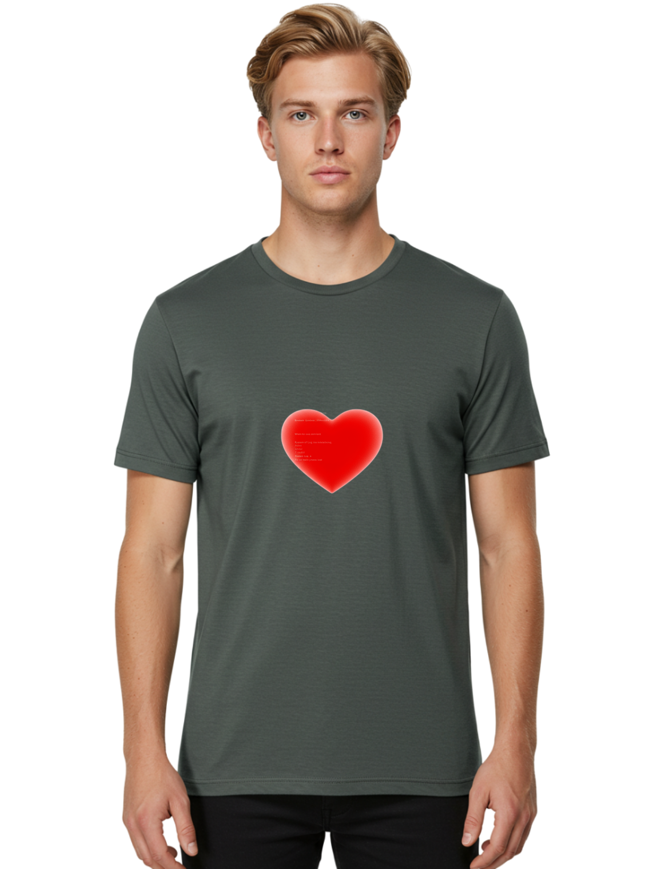 Red-Heart-1 Men'S Graphic Tee, 100% Cotton, Comfortable Casual Summer Wear, Machine Washable, Vintage Camera, Old Camera, Antique Camera, Black Camera, Classic Photography, Photography Equipment, Nostalgic Device, Film Camera, Camera Art Ban302