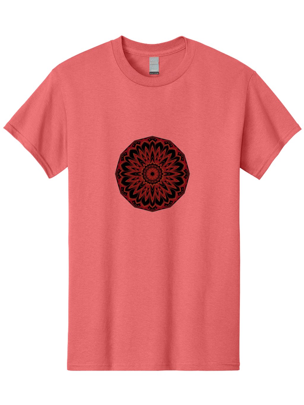 Red-Mandala Men'S Graphic Tee, 100% Cotton, Comfortable Casual Summer Wear, Machine Washable, Vintage Camera, Old Camera, Antique Camera, Black Camera, Classic Photography, Photography Equipment, Nostalgic Device, Film Camera, Camera Art Ban305