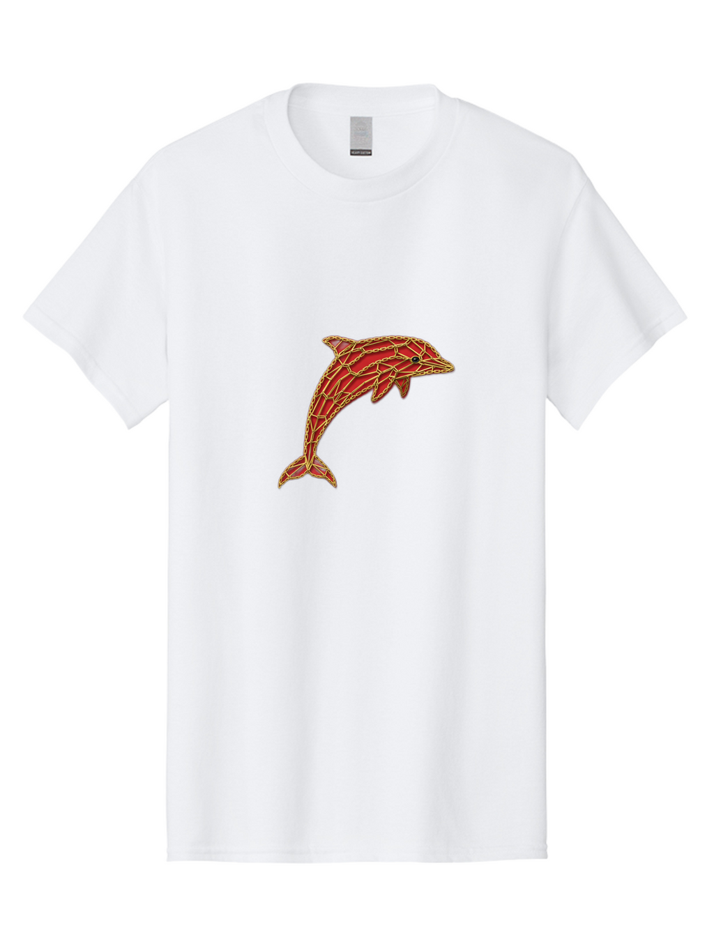 Red-Mosaic-Dolphin Men'S Graphic Tee, 100% Cotton, Comfortable Casual Summer Wear, Machine Washable, Vintage Camera, Old Camera, Antique Camera, Black Camera, Classic Photography, Photography Equipment, Nostalgic Device, Film Camera, Ban306