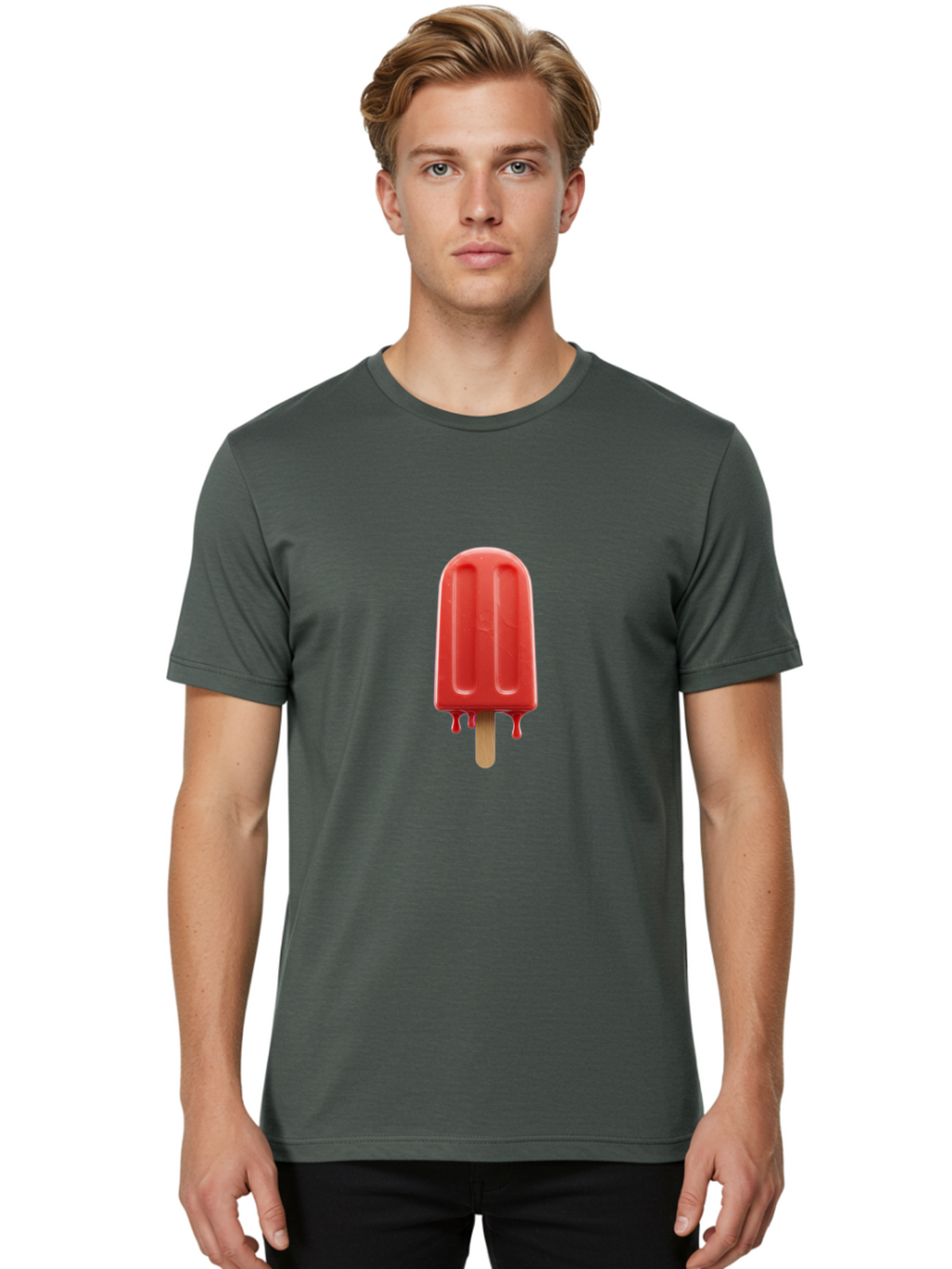 Red-Popsicle Men'S Graphic Tee, 100% Cotton, Comfortable Casual Summer Wear, Machine Washable, Vintage Camera, Old Camera, Antique Camera, Black Camera, Classic Photography, Photography Equipment, Nostalgic Device, Film Camera, Camera Art Ban308