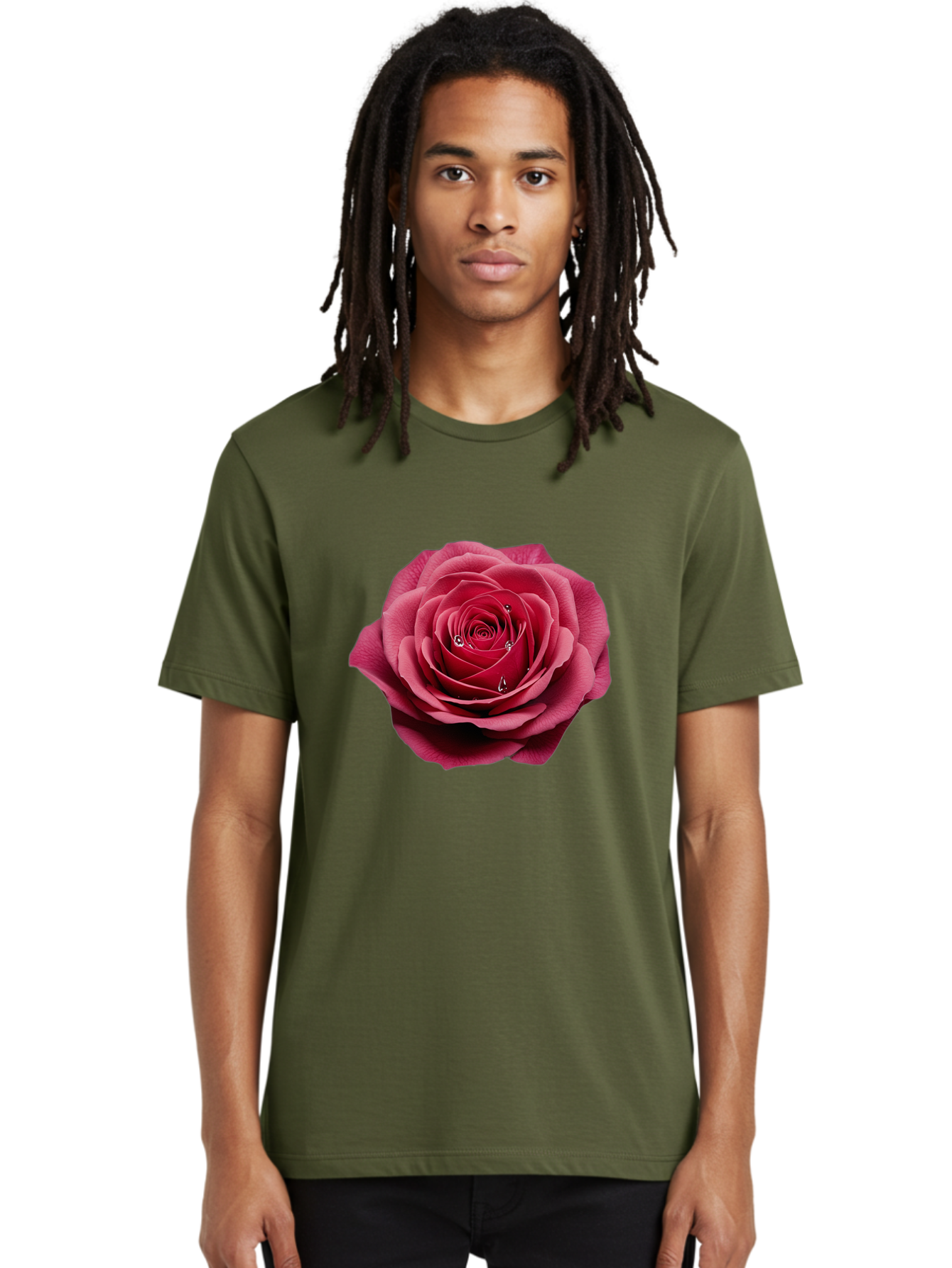 Red-Rose Men'S Graphic Tee, 100% Cotton, Comfortable Casual Summer Wear, Machine Washable, Vintage Camera, Old Camera, Antique Camera, Black Camera, Classic Photography, Photography Equipment, Nostalgic Device, Film Camera, Camera Art Ban310
