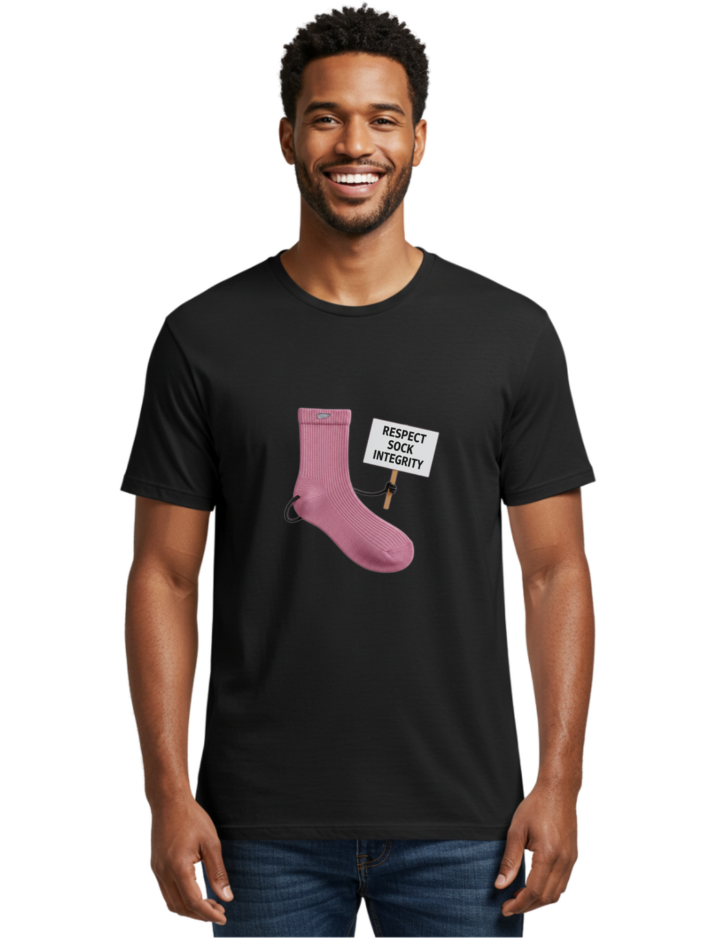 Respect-Sock-Integrity Men'S Graphic Tee, 100% Cotton, Comfortable Casual Summer Wear, Machine Washable, Vintage Camera, Old Camera, Antique Camera, Black Camera, Classic Photography, Photography Equipment, Nostalgic Device, Film Camera, Ban314