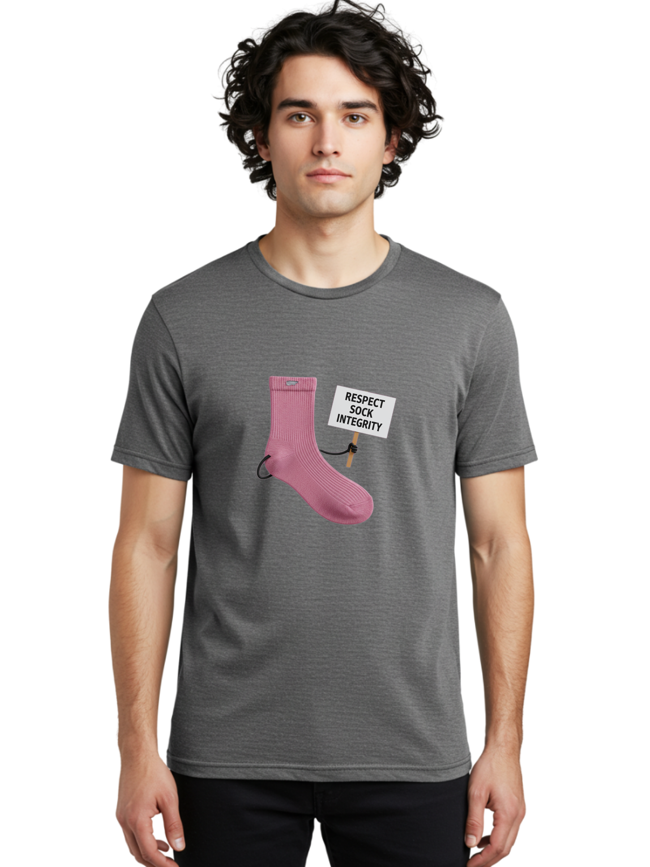 Respect-Sock-Integrity Men'S Graphic Tee, 100% Cotton, Comfortable Casual Summer Wear, Machine Washable, Vintage Camera, Old Camera, Antique Camera, Black Camera, Classic Photography, Photography Equipment, Nostalgic Device, Film Camera, Ban314