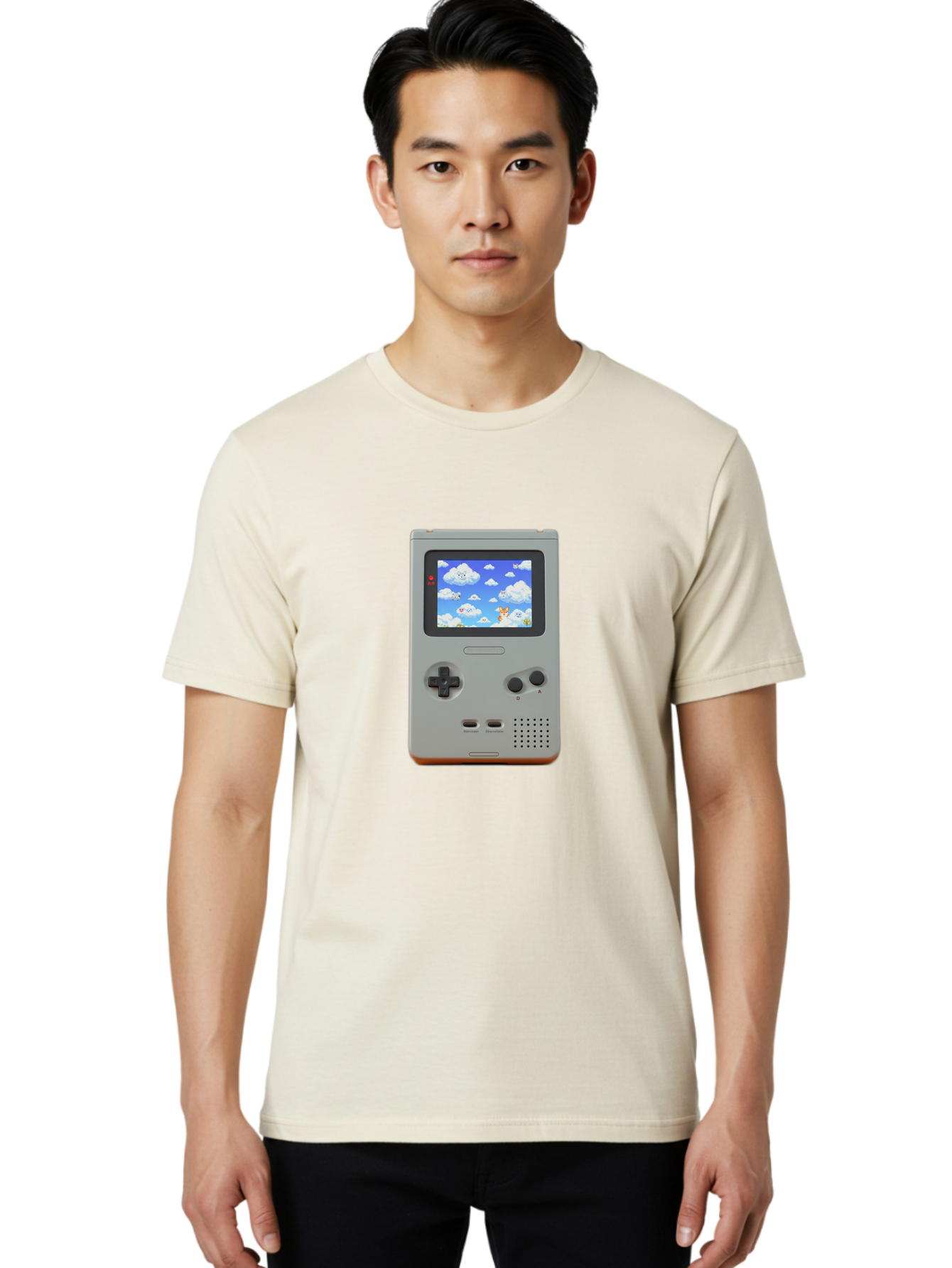 Retro-Game-Console-1 Men'S Graphic Tee, 100% Cotton, Comfortable Casual Summer Wear, Machine Washable, Vintage Camera, Old Camera, Antique Camera, Black Camera, Classic Photography, Photography Equipment, Nostalgic Device, Film Camera, Ban315