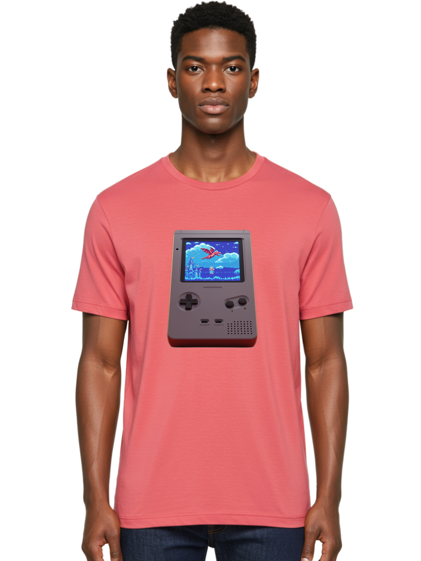 Retro-Game-Console Men'S Graphic Tee, 100% Cotton, Comfortable Casual Summer Wear, Machine Washable, Vintage Camera, Old Camera, Antique Camera, Black Camera, Classic Photography, Photography Equipment, Nostalgic Device, Film Camera, Ban316