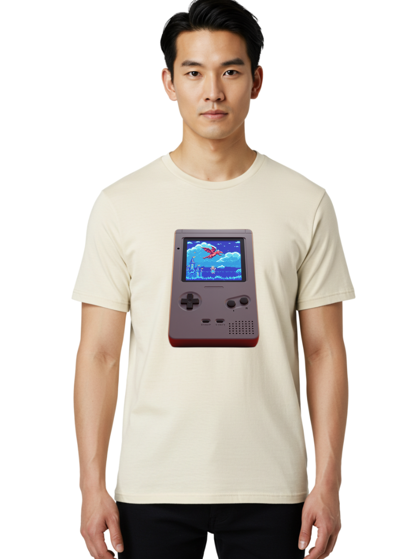 Retro-Game-Console Men'S Graphic Tee, 100% Cotton, Comfortable Casual Summer Wear, Machine Washable, Vintage Camera, Old Camera, Antique Camera, Black Camera, Classic Photography, Photography Equipment, Nostalgic Device, Film Camera, Ban316