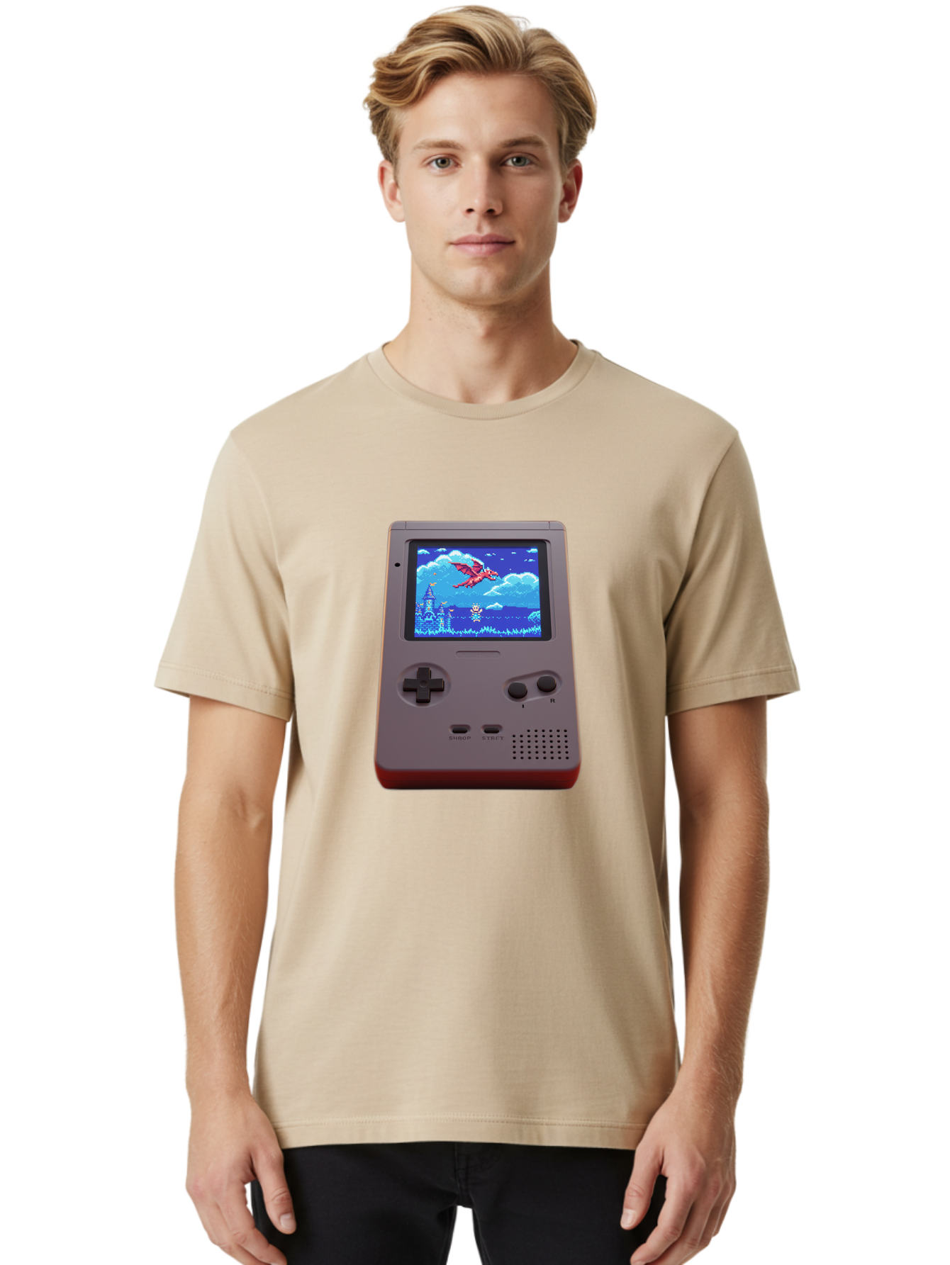 Retro-Game-Console Men'S Graphic Tee, 100% Cotton, Comfortable Casual Summer Wear, Machine Washable, Vintage Camera, Old Camera, Antique Camera, Black Camera, Classic Photography, Photography Equipment, Nostalgic Device, Film Camera, Ban316
