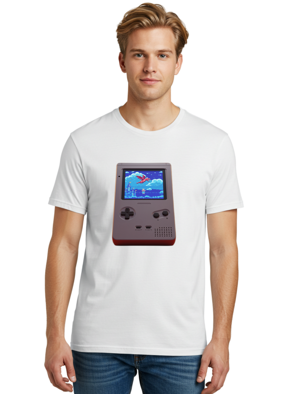 Retro-Game-Console Men'S Graphic Tee, 100% Cotton, Comfortable Casual Summer Wear, Machine Washable, Vintage Camera, Old Camera, Antique Camera, Black Camera, Classic Photography, Photography Equipment, Nostalgic Device, Film Camera, Ban316