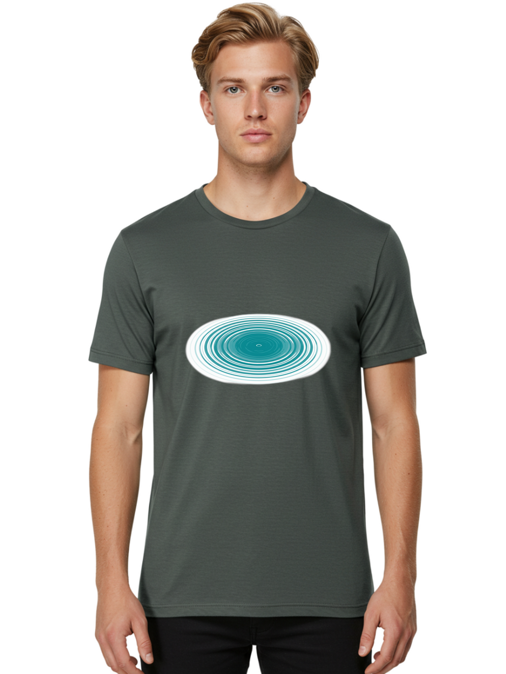 Ripple-Effect Men'S Graphic Tee, 100% Cotton, Comfortable Casual Summer Wear, Machine Washable, Vintage Camera, Old Camera, Antique Camera, Black Camera, Classic Photography, Photography Equipment, Nostalgic Device, Film Camera, Camera Art Ban319