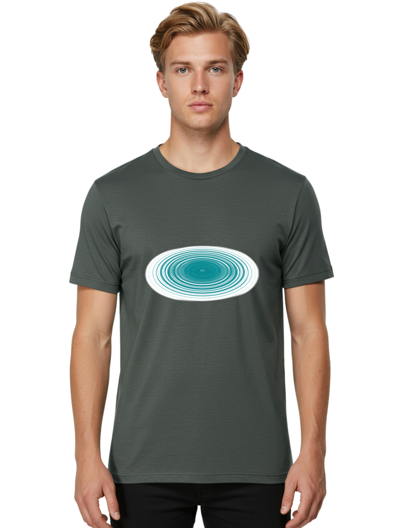Ripple-Effect Men'S Graphic Tee, 100% Cotton, Comfortable Casual Summer Wear, Machine Washable, Vintage Camera, Old Camera, Antique Camera, Black Camera, Classic Photography, Photography Equipment, Nostalgic Device, Film Camera, Camera Art Ban319