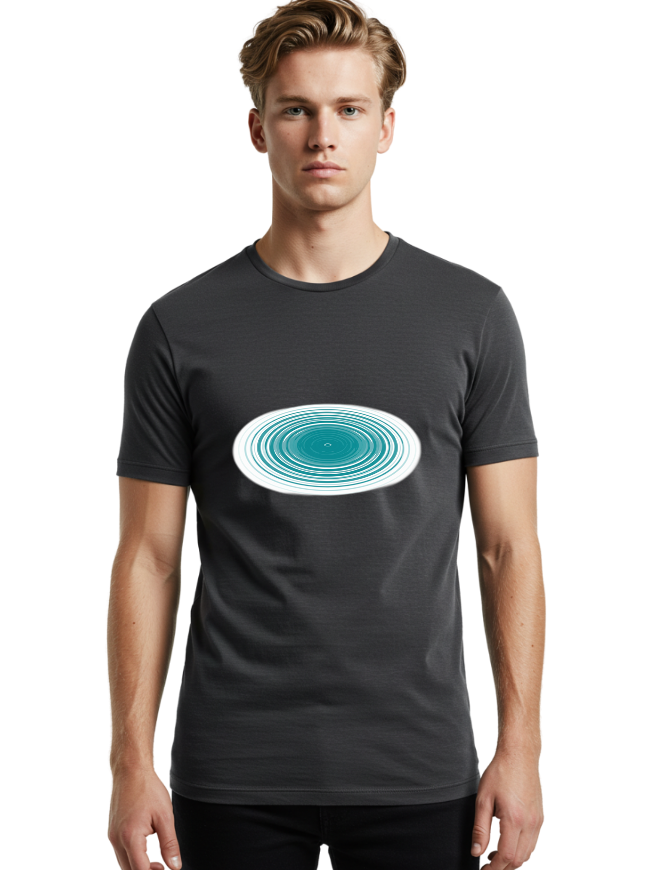Ripple-Effect Men'S Graphic Tee, 100% Cotton, Comfortable Casual Summer Wear, Machine Washable, Vintage Camera, Old Camera, Antique Camera, Black Camera, Classic Photography, Photography Equipment, Nostalgic Device, Film Camera, Camera Art Ban319