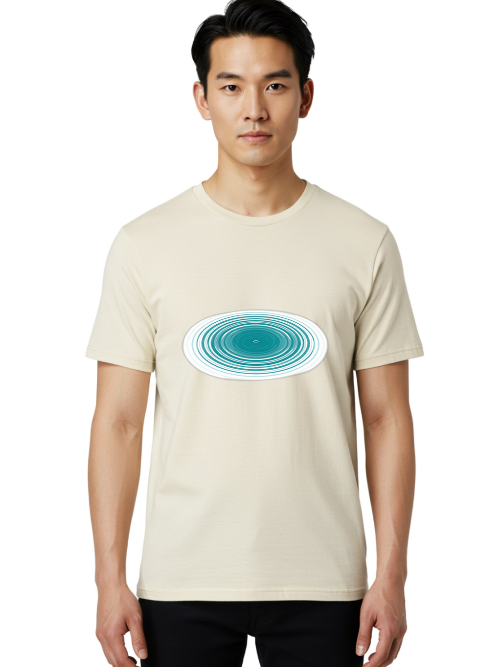 Ripple-Effect Men'S Graphic Tee, 100% Cotton, Comfortable Casual Summer Wear, Machine Washable, Vintage Camera, Old Camera, Antique Camera, Black Camera, Classic Photography, Photography Equipment, Nostalgic Device, Film Camera, Camera Art Ban319