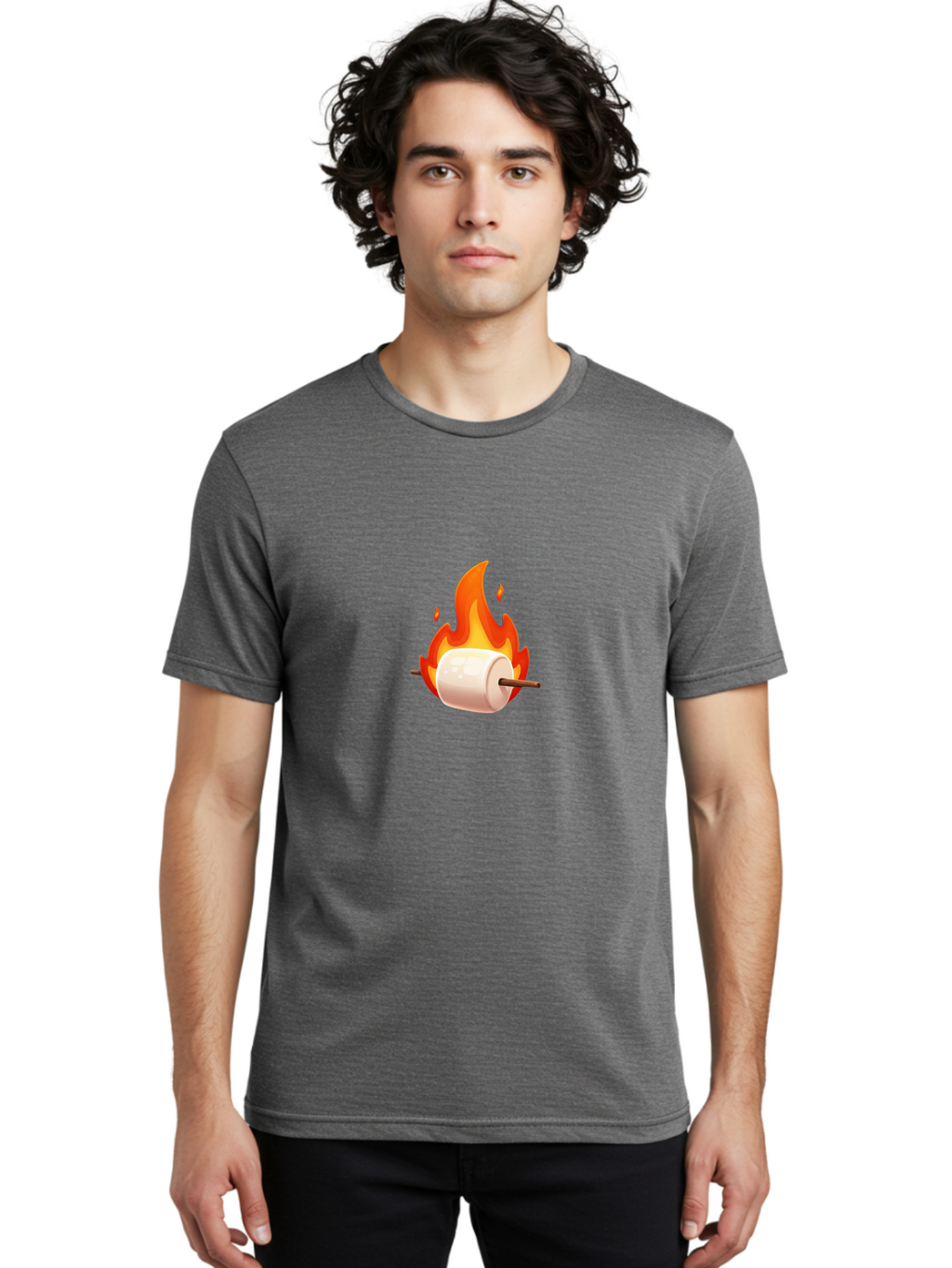Roasting-Marshmallow Men'S Graphic Tee, 100% Cotton, Comfortable Casual Summer Wear, Machine Washable, Vintage Camera, Old Camera, Antique Camera, Black Camera, Classic Photography, Photography Equipment, Nostalgic Device, Film Camera, Ban322