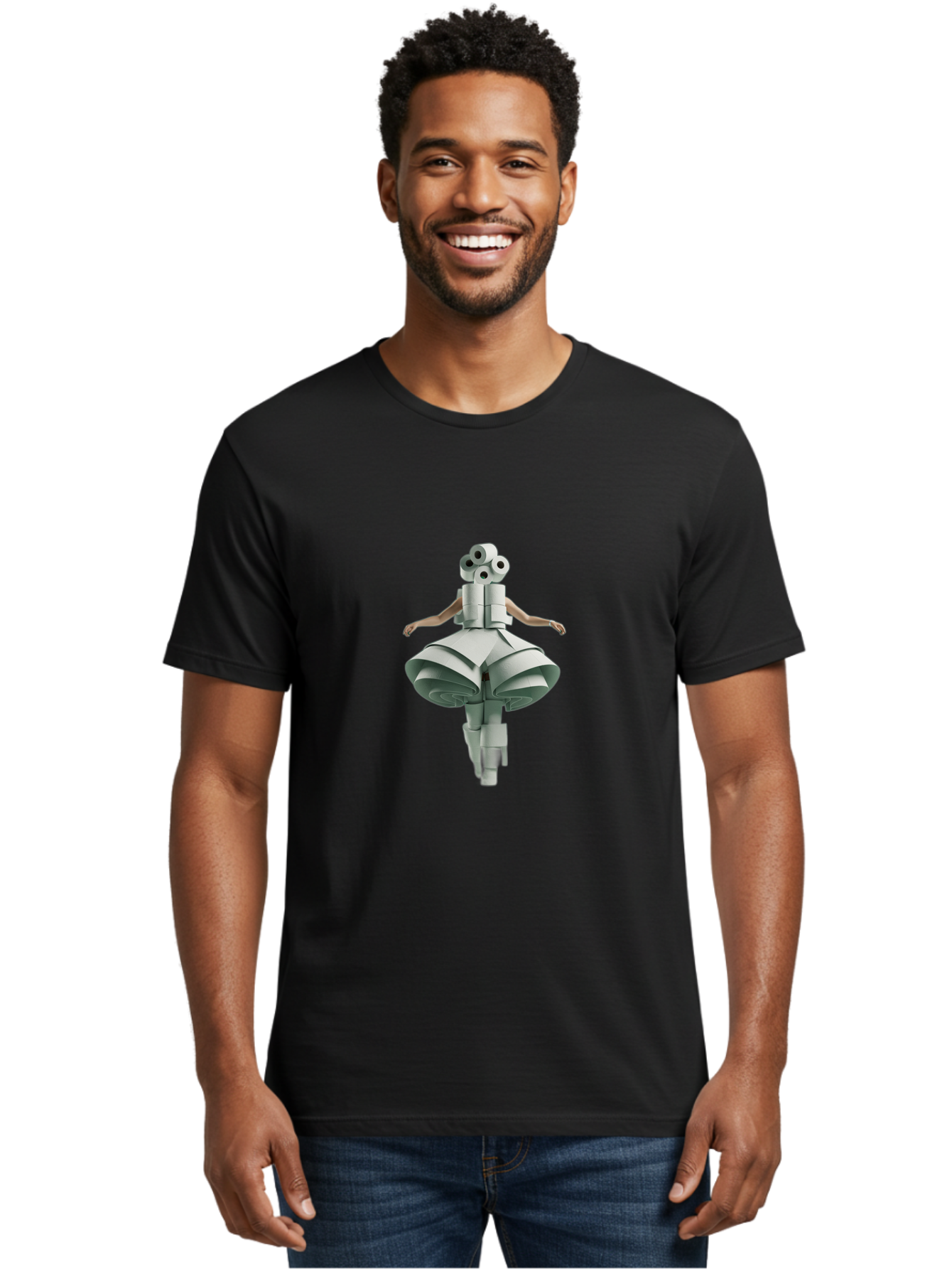 Robot-Ballerina Men'S Graphic Tee, 100% Cotton, Comfortable Casual Summer Wear, Machine Washable, Vintage Camera, Old Camera, Antique Camera, Black Camera, Classic Photography, Photography Equipment, Nostalgic Device, Film Camera, Camera Art Ban325