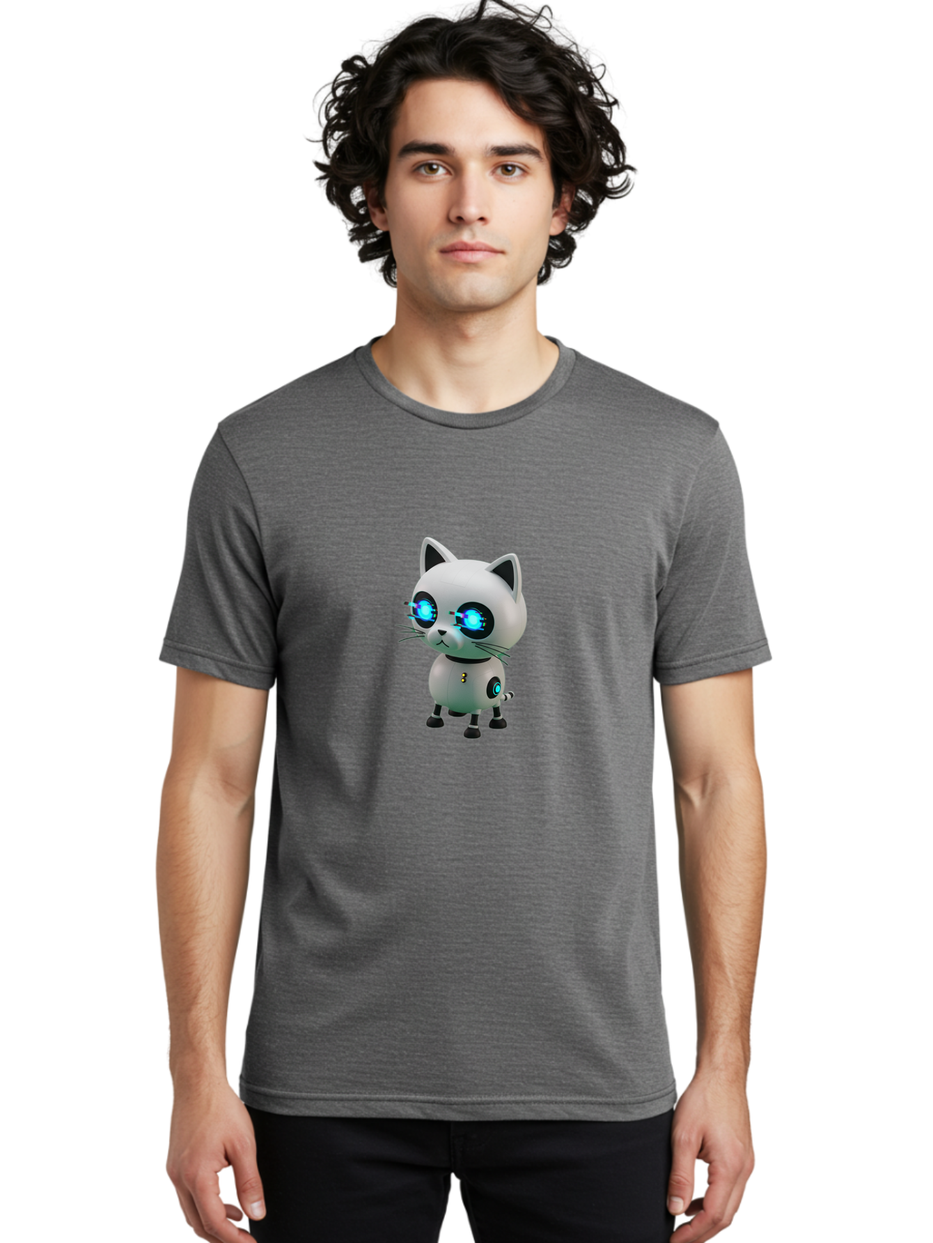 Robot-Cat Men'S Graphic Tee, 100% Cotton, Comfortable Casual Summer Wear, Machine Washable, Vintage Camera, Old Camera, Antique Camera, Black Camera, Classic Photography, Photography Equipment, Nostalgic Device, Film Camera, Camera Art Ban331