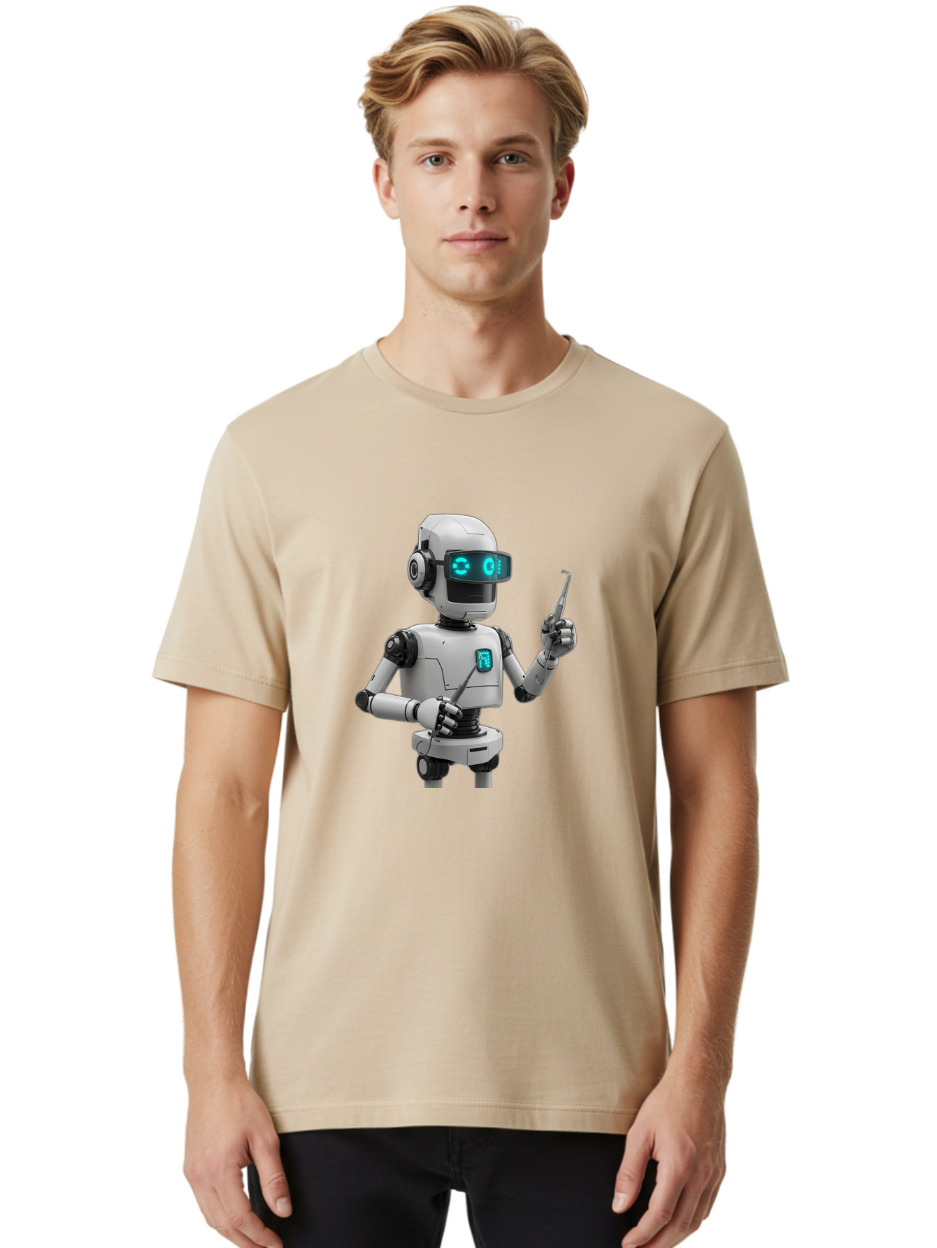 Robot-Dentist Men'S Graphic Tee, 100% Cotton, Comfortable Casual Summer Wear, Machine Washable, Vintage Camera, Old Camera, Antique Camera, Black Camera, Classic Photography, Photography Equipment, Nostalgic Device, Film Camera, Camera Art Ban335