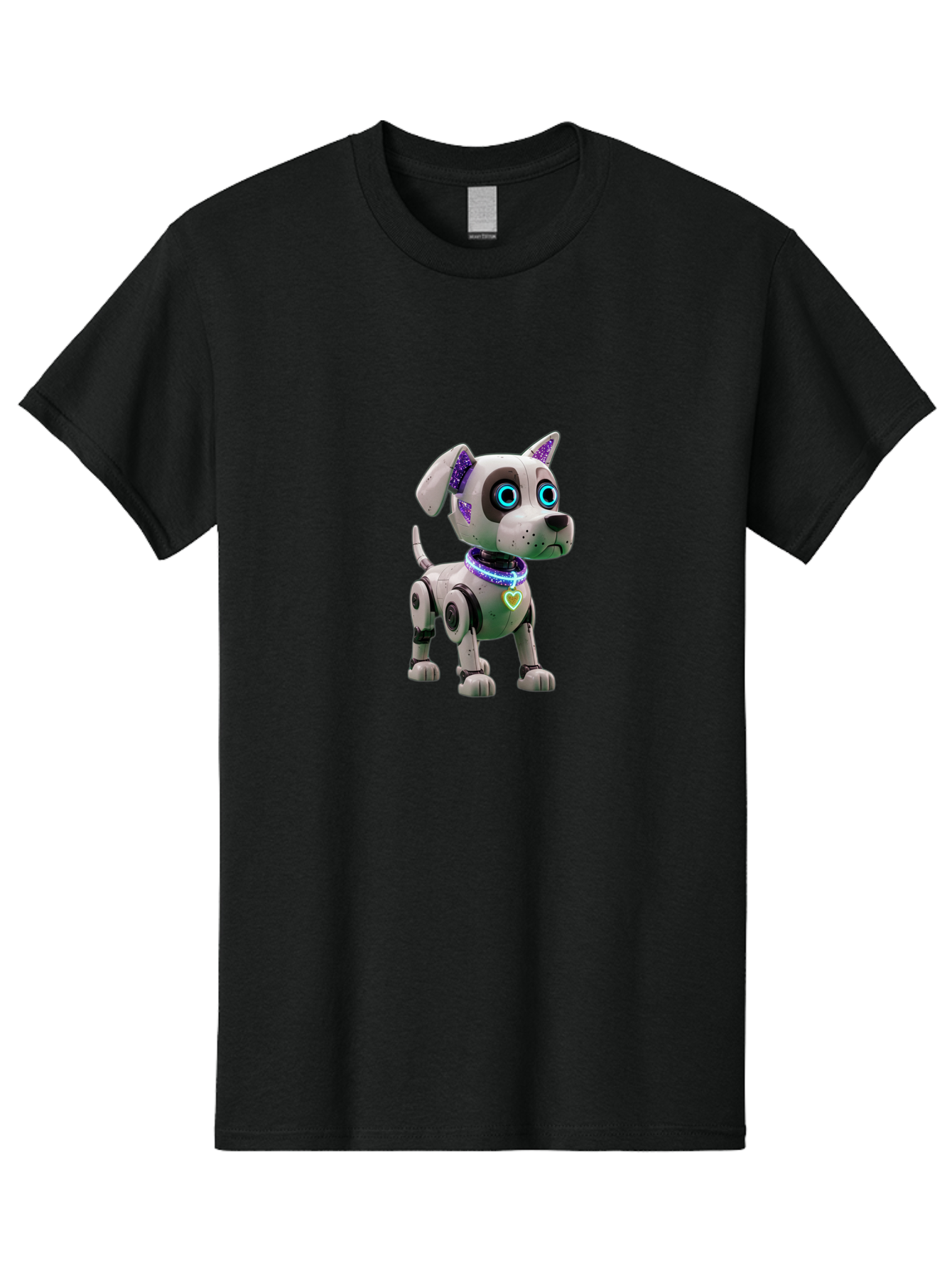 Robot-Dog-1 Men'S Graphic Tee, 100% Cotton, Comfortable Casual Summer Wear, Machine Washable, Vintage Camera, Old Camera, Antique Camera, Black Camera, Classic Photography, Photography Equipment, Nostalgic Device, Film Camera, Camera Art Ban336