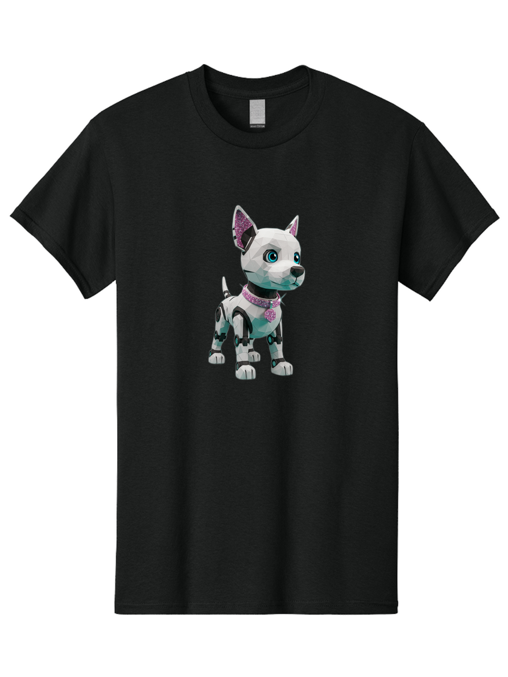 Robot-Dog-2 Men'S Graphic Tee, 100% Cotton, Comfortable Casual Summer Wear, Machine Washable, Vintage Camera, Old Camera, Antique Camera, Black Camera, Classic Photography, Photography Equipment, Nostalgic Device, Film Camera, Camera Art Ban337