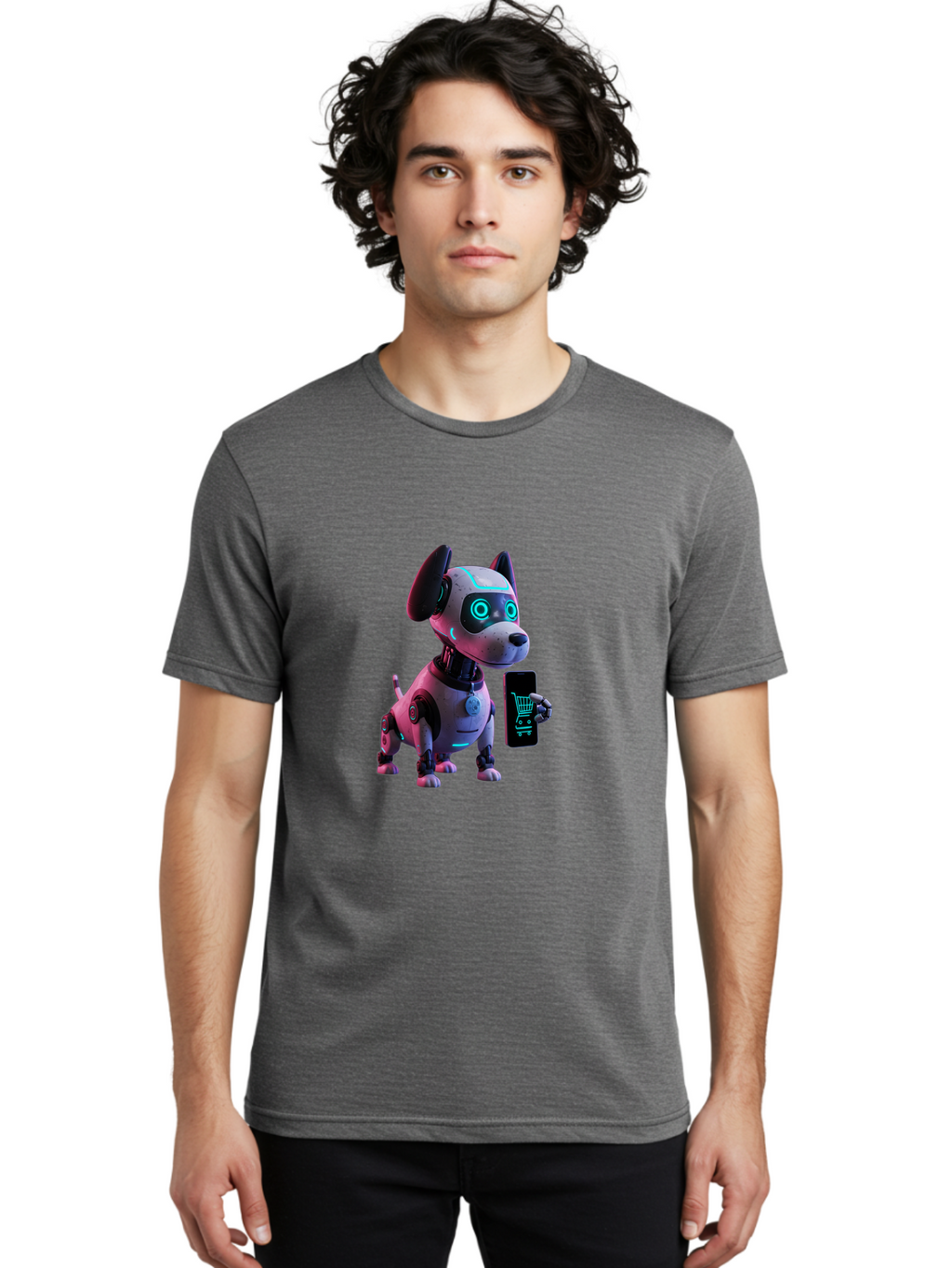 Robot-Dog-Shopping Men'S Graphic Tee, 100% Cotton, Comfortable Casual Summer Wear, Machine Washable, Vintage Camera, Old Camera, Antique Camera, Black Camera, Classic Photography, Photography Equipment, Nostalgic Device, Film Camera, Ban338