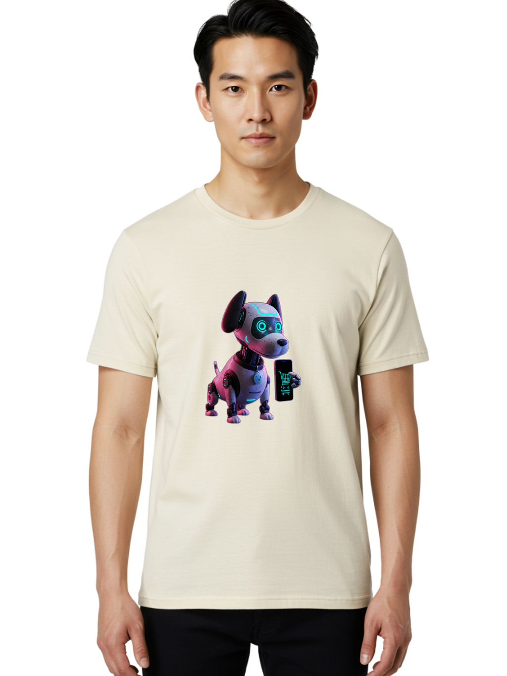 Robot-Dog-Shopping Men'S Graphic Tee, 100% Cotton, Comfortable Casual Summer Wear, Machine Washable, Vintage Camera, Old Camera, Antique Camera, Black Camera, Classic Photography, Photography Equipment, Nostalgic Device, Film Camera, Ban338