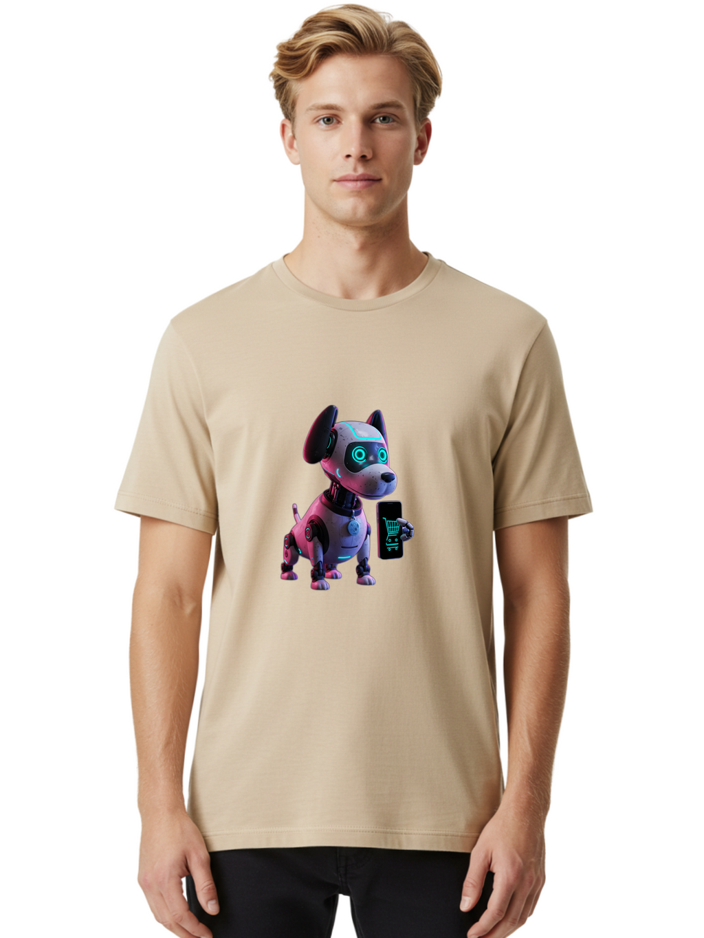 Robot-Dog-Shopping Men'S Graphic Tee, 100% Cotton, Comfortable Casual Summer Wear, Machine Washable, Vintage Camera, Old Camera, Antique Camera, Black Camera, Classic Photography, Photography Equipment, Nostalgic Device, Film Camera, Ban338