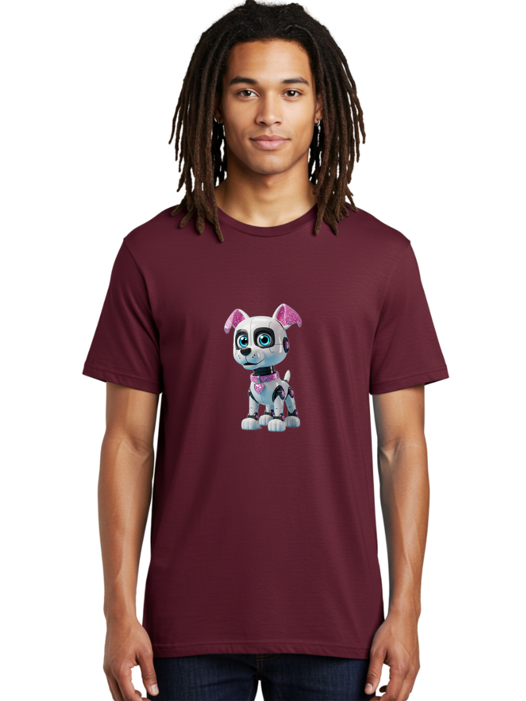 Robot-Dog Men'S Graphic Tee, 100% Cotton, Comfortable Casual Summer Wear, Machine Washable, Vintage Camera, Old Camera, Antique Camera, Black Camera, Classic Photography, Photography Equipment, Nostalgic Device, Film Camera, Camera Art Ban339