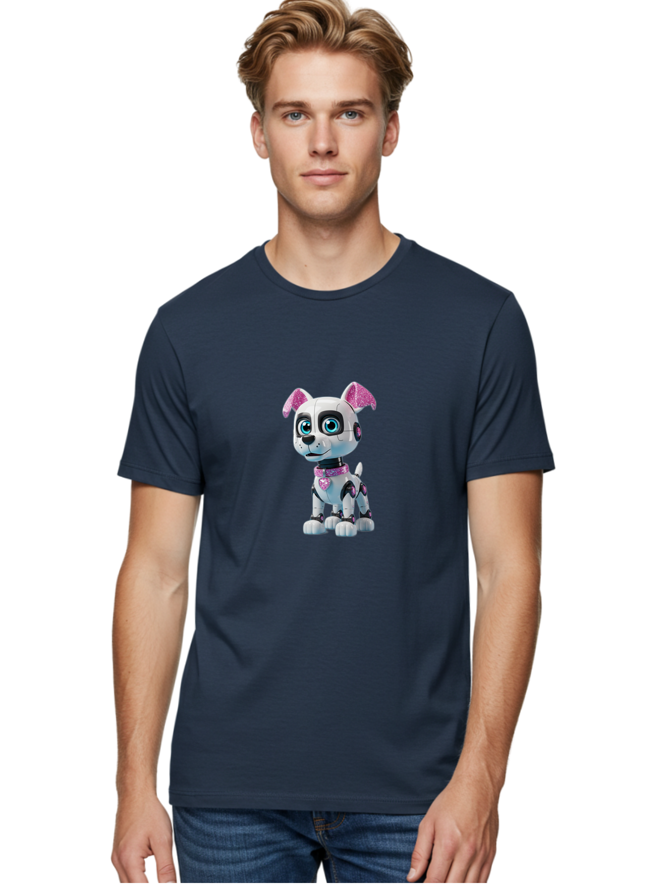 Robot-Dog Men'S Graphic Tee, 100% Cotton, Comfortable Casual Summer Wear, Machine Washable, Vintage Camera, Old Camera, Antique Camera, Black Camera, Classic Photography, Photography Equipment, Nostalgic Device, Film Camera, Camera Art Ban339