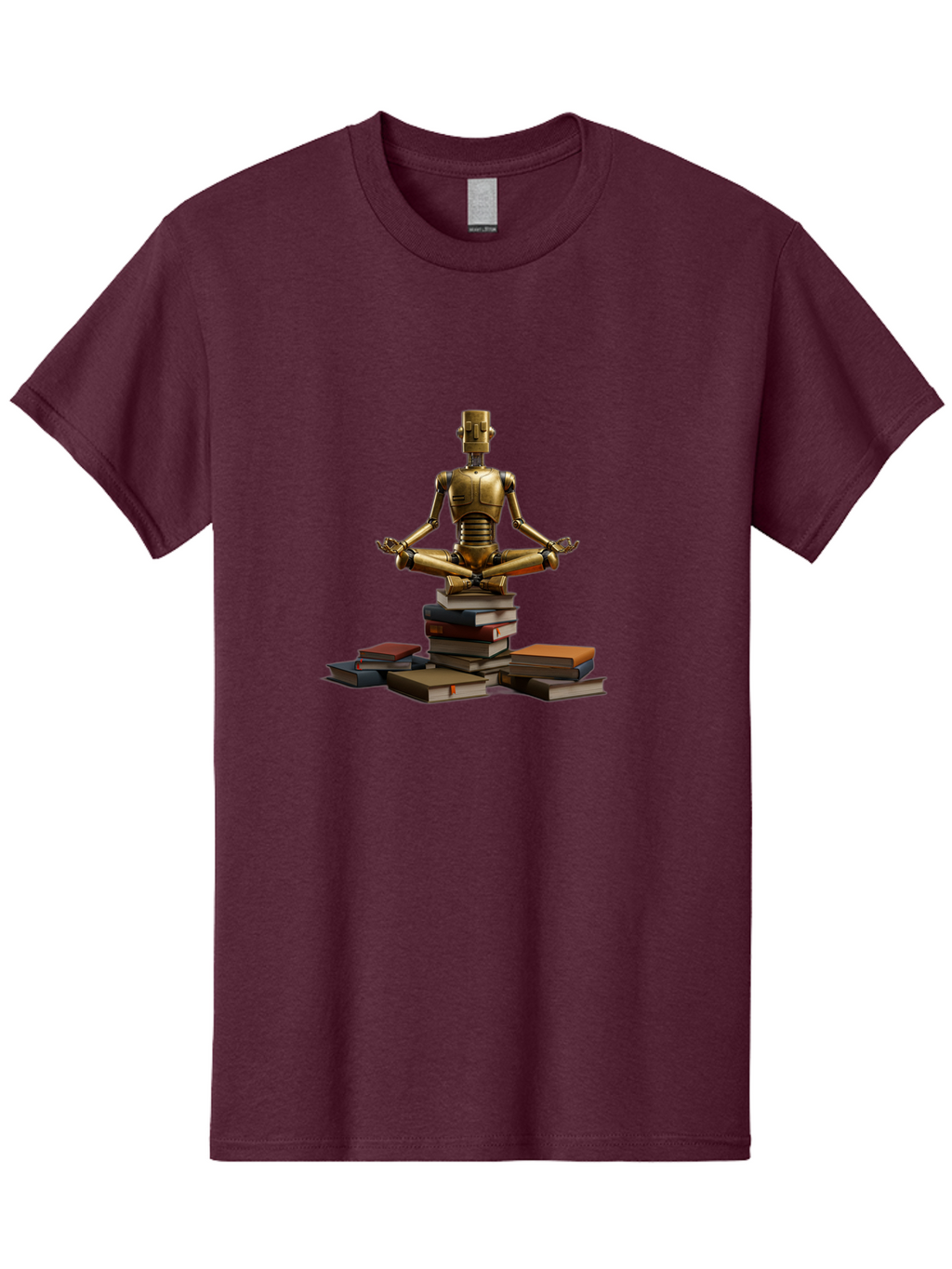 Robot-In-Meditation-Pose Men'S Graphic Tee, 100% Cotton, Comfortable Casual Summer Wear, Machine Washable, Vintage Camera, Old Camera, Antique Camera, Black Camera, Classic Photography, Photography Equipment, Nostalgic Device, Film Camera, Ban342