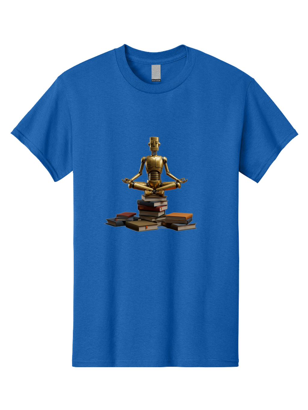 Robot-In-Meditation-Pose Men'S Graphic Tee, 100% Cotton, Comfortable Casual Summer Wear, Machine Washable, Vintage Camera, Old Camera, Antique Camera, Black Camera, Classic Photography, Photography Equipment, Nostalgic Device, Film Camera, Ban342